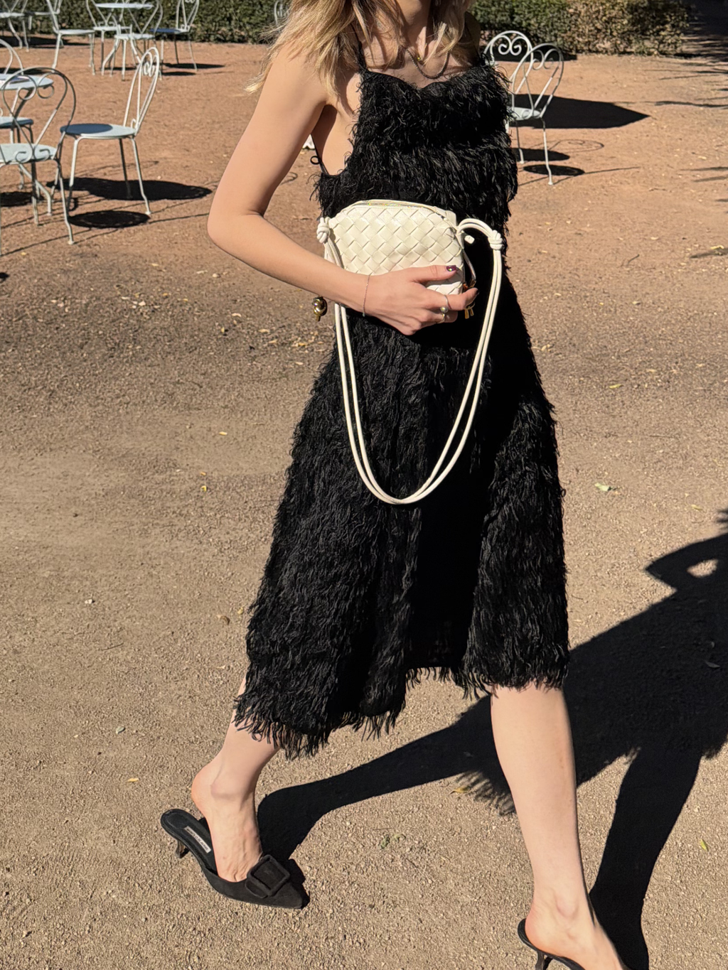 Bottega Veneta Mini Loop Knots Bag in White
