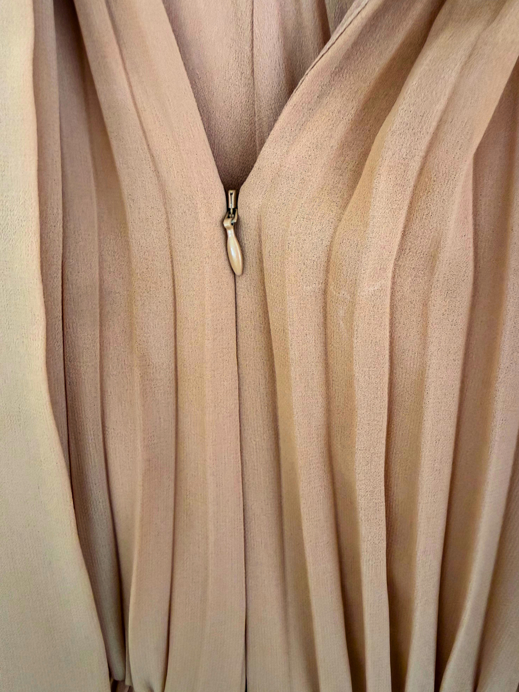 Zimmermann Sunray Chain-Embellished Pleated Chiffon Midi Dress – Size 2