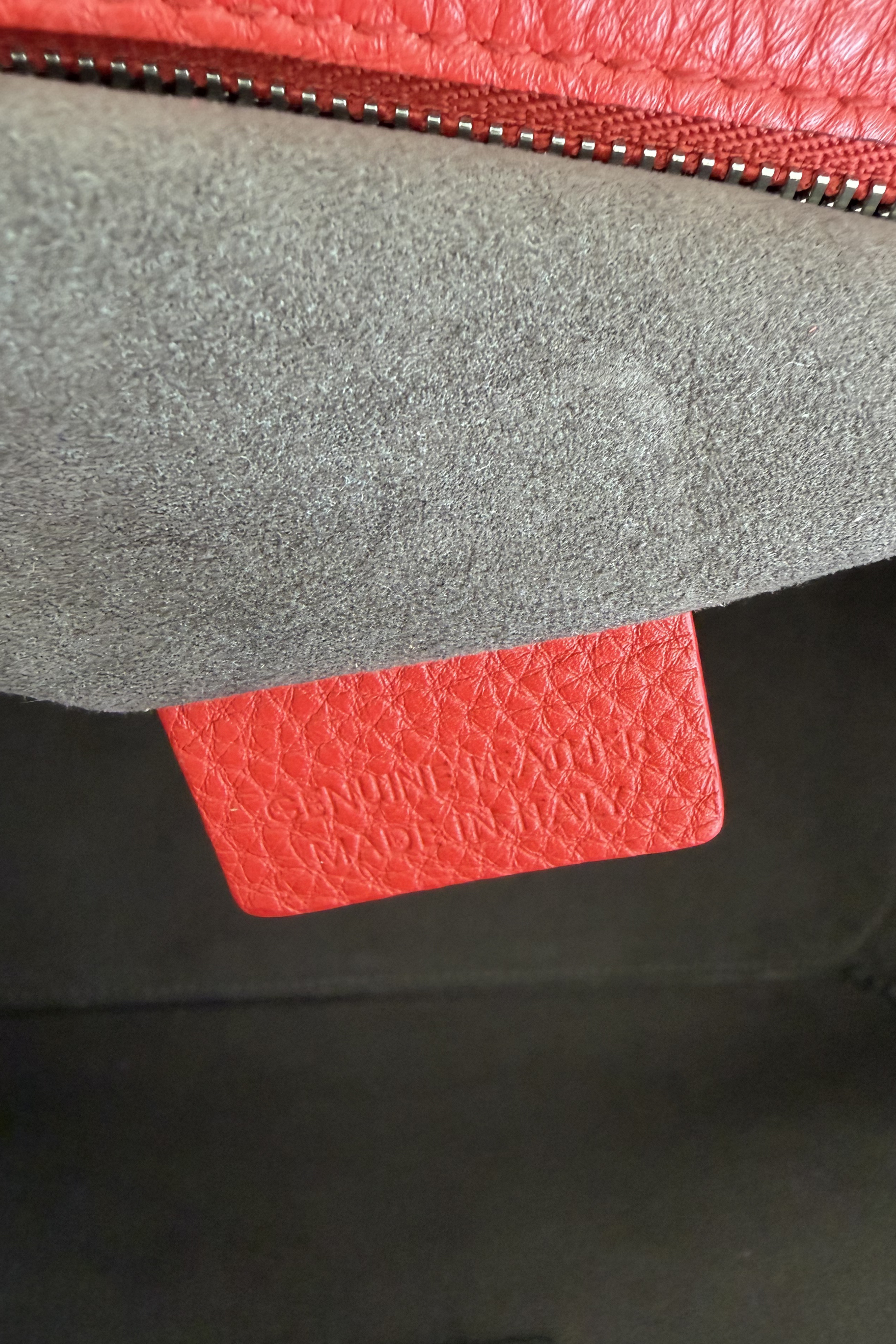 Bally B Turn Medium Top Handle Bag in Cousteau Red