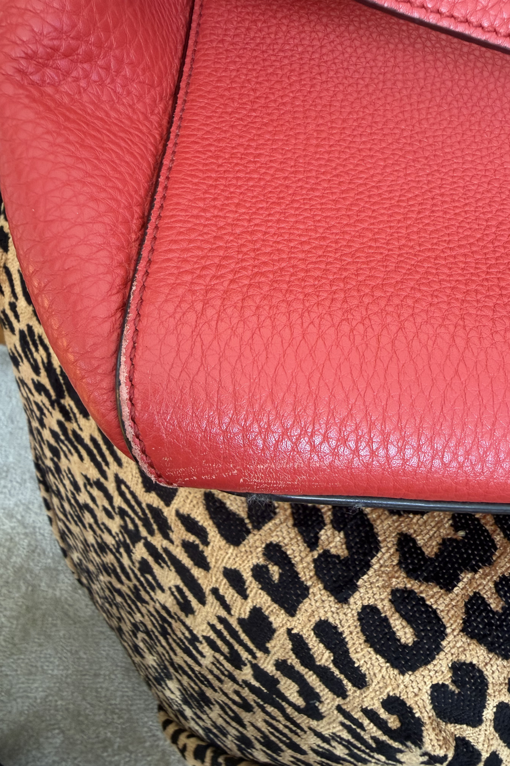 Bally B Turn Medium Top Handle Bag in Cousteau Red