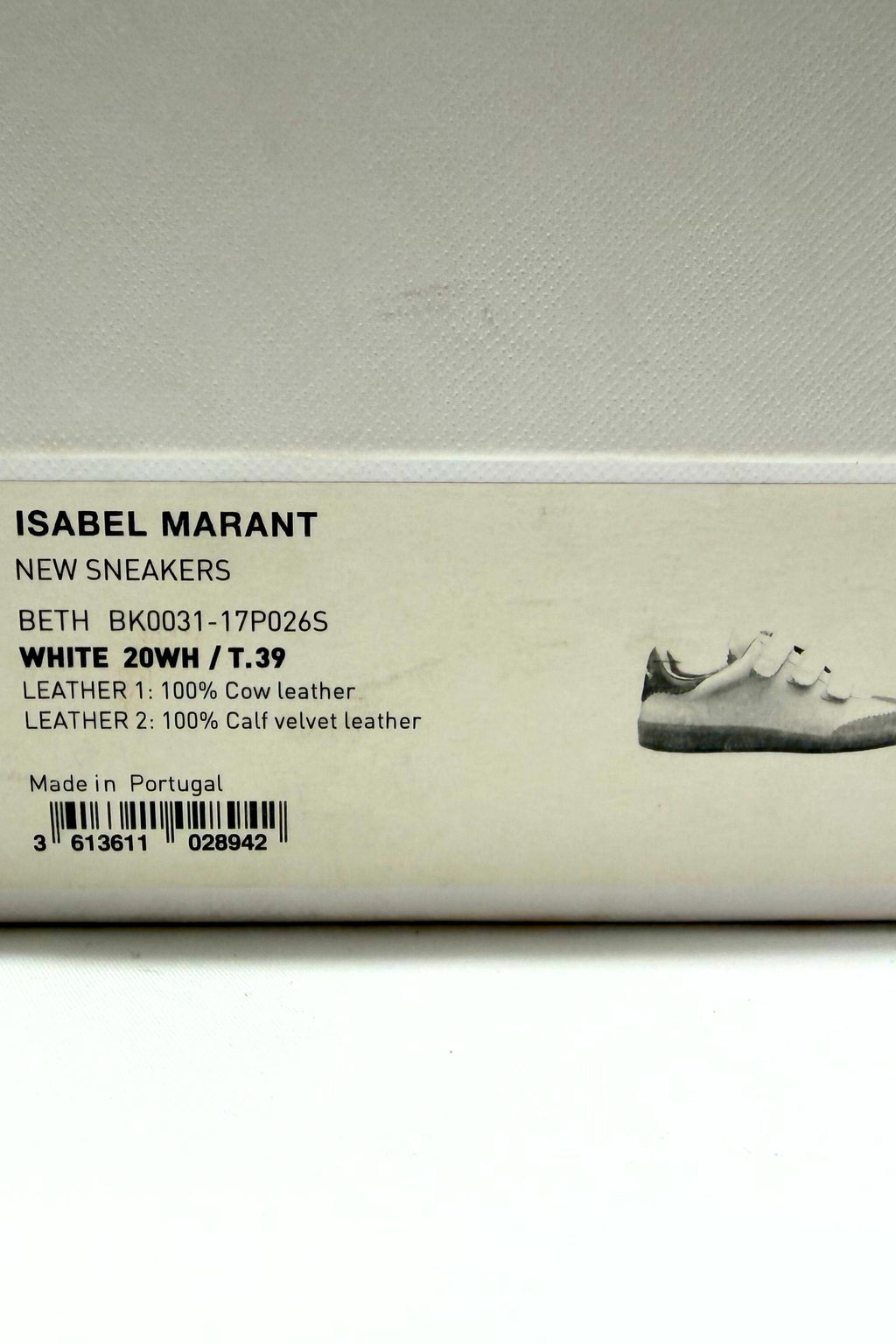 Isabel Marant Beth Strap Sneaker - Size 39