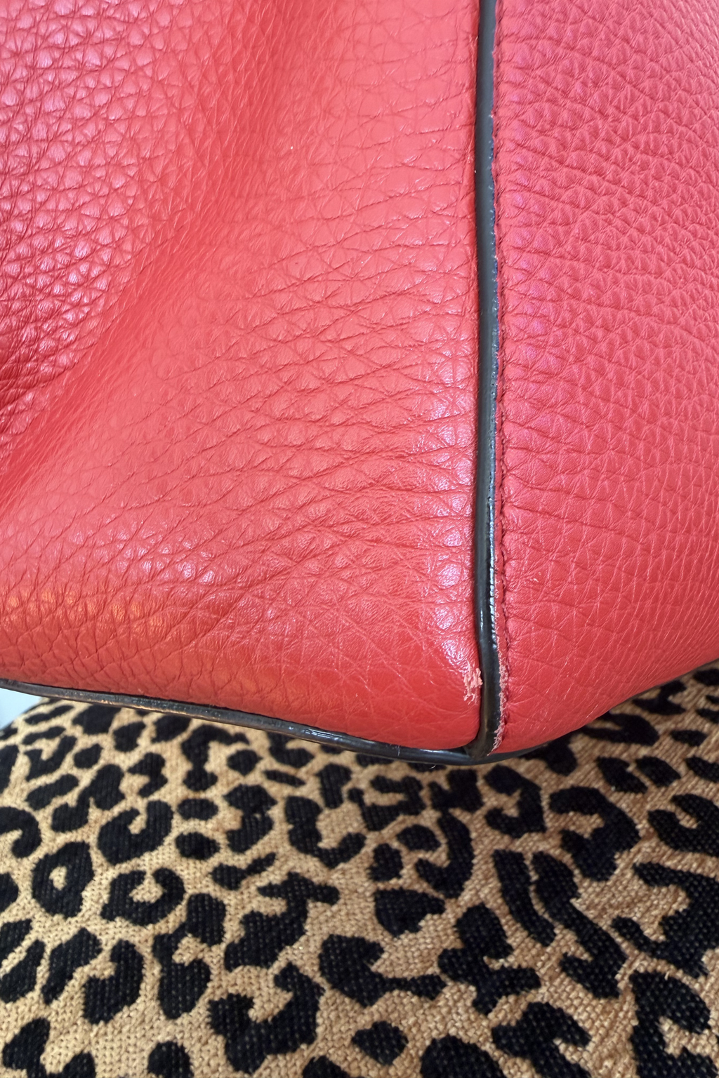 Bally B Turn Medium Top Handle Bag in Cousteau Red