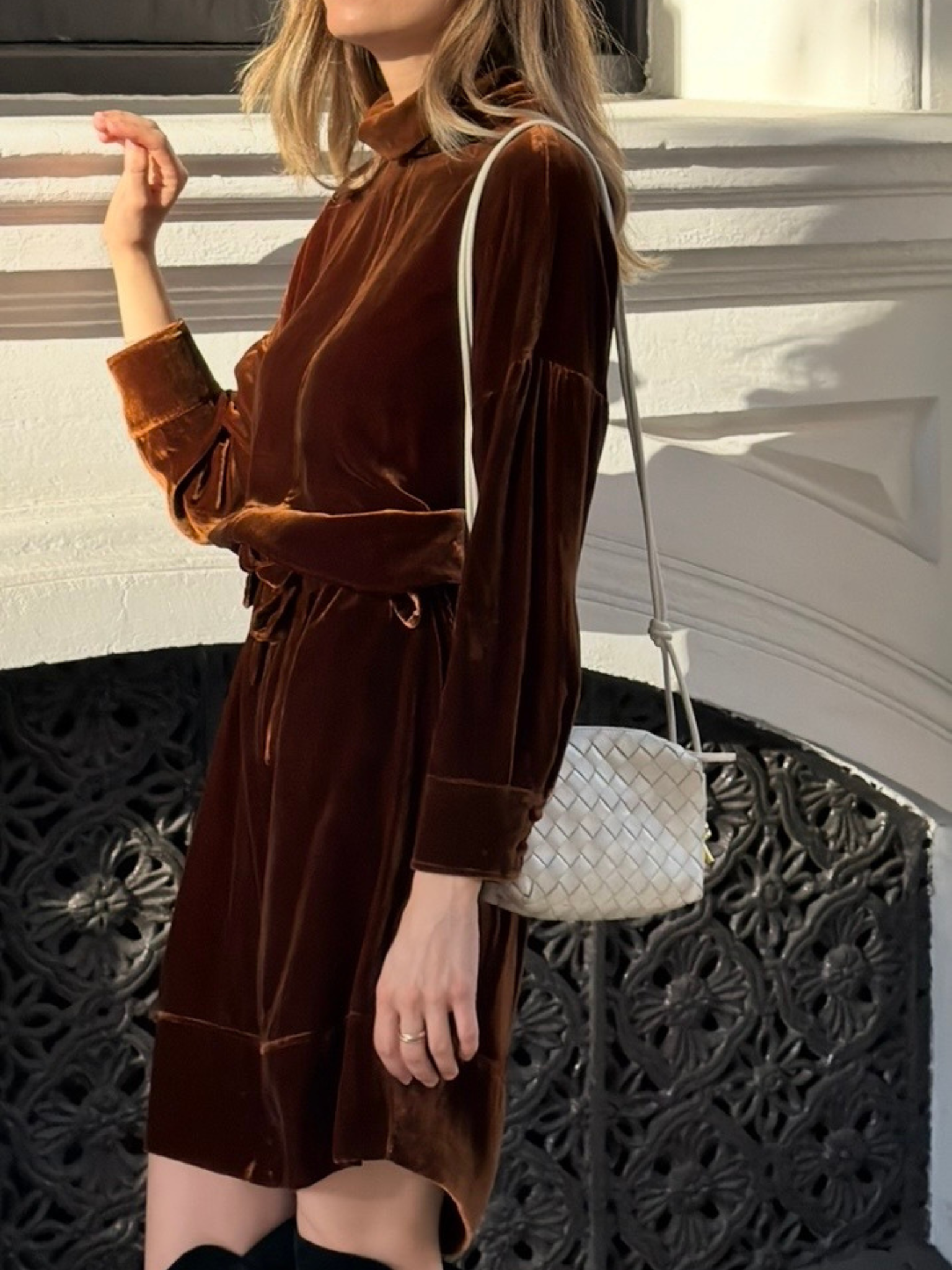Scanlan Theodore Velvet Dress - Size AU6