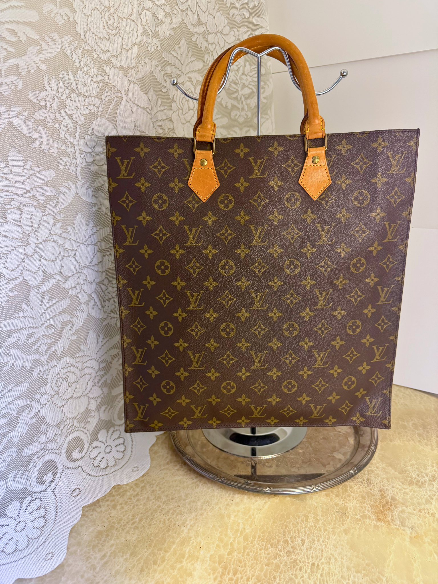 Louis Vuitton Sac Plat Monogram Vintage Bag
