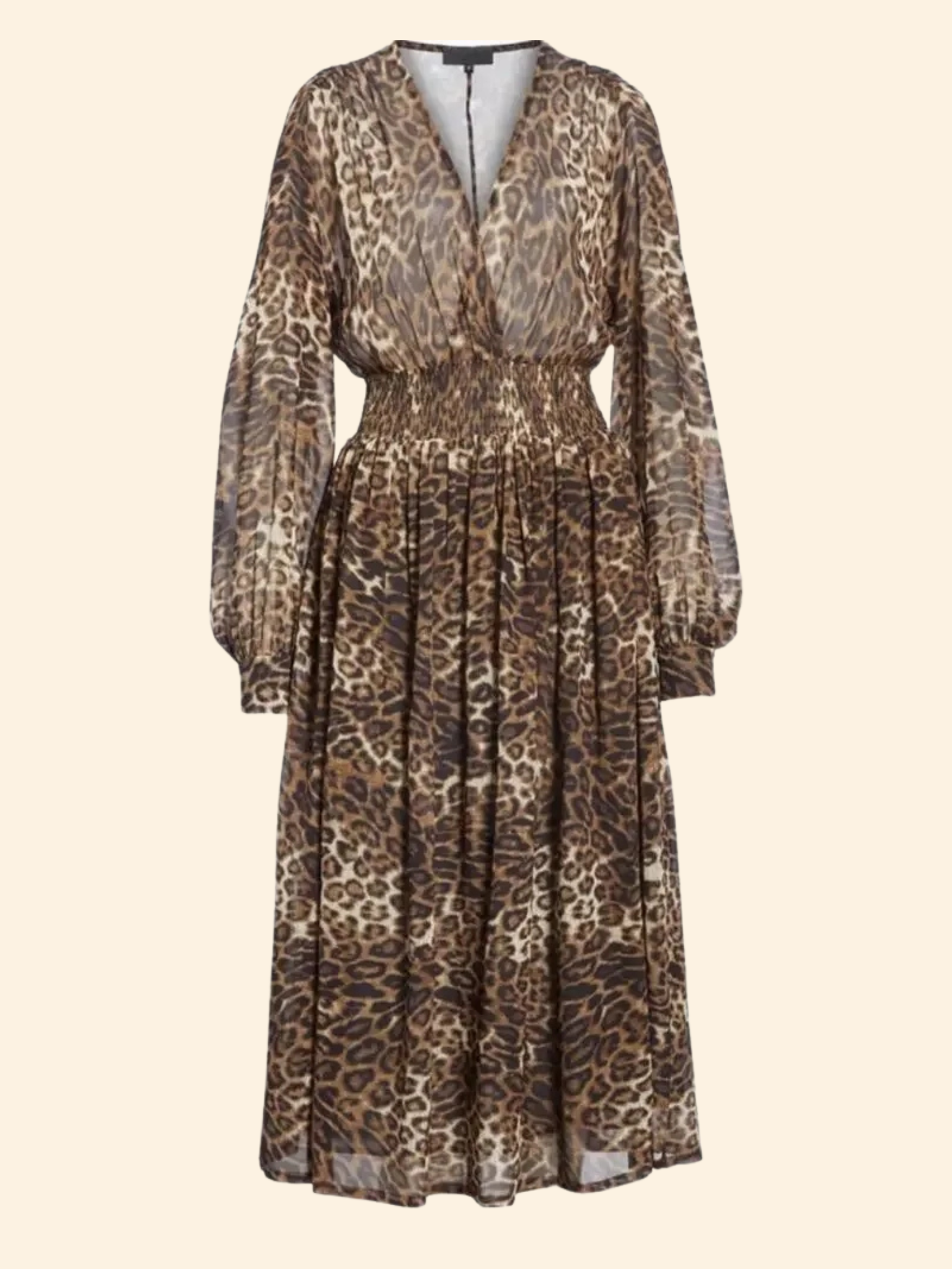 Nili Lotan Brienne Dress In Leopard Print - Size XS