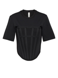 Dion Lee Corset T-shirt Black - XS