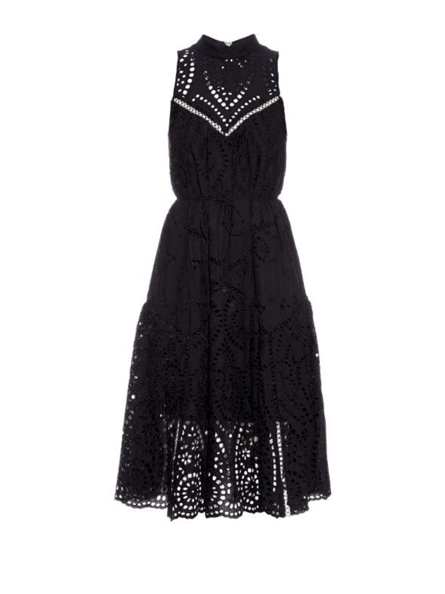 Zimmermann Harlequin Broderie Anglaise Cotton Midi Dress - Size 3
