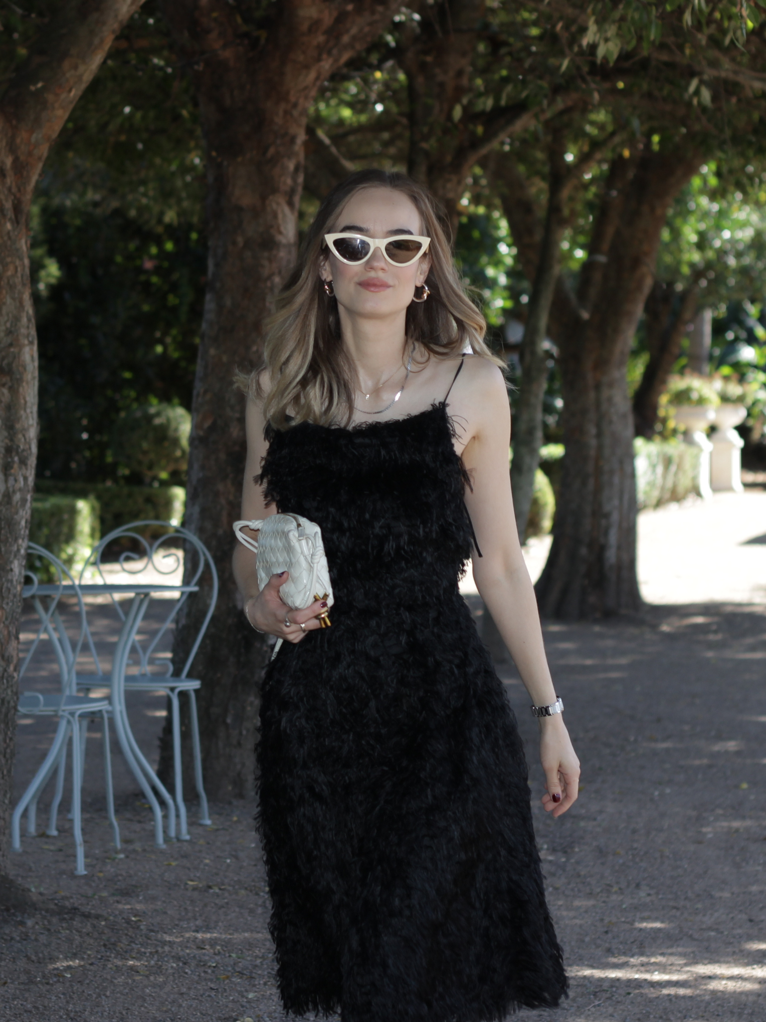 Scanlan Theodore Feathered Dress Black - Size 6