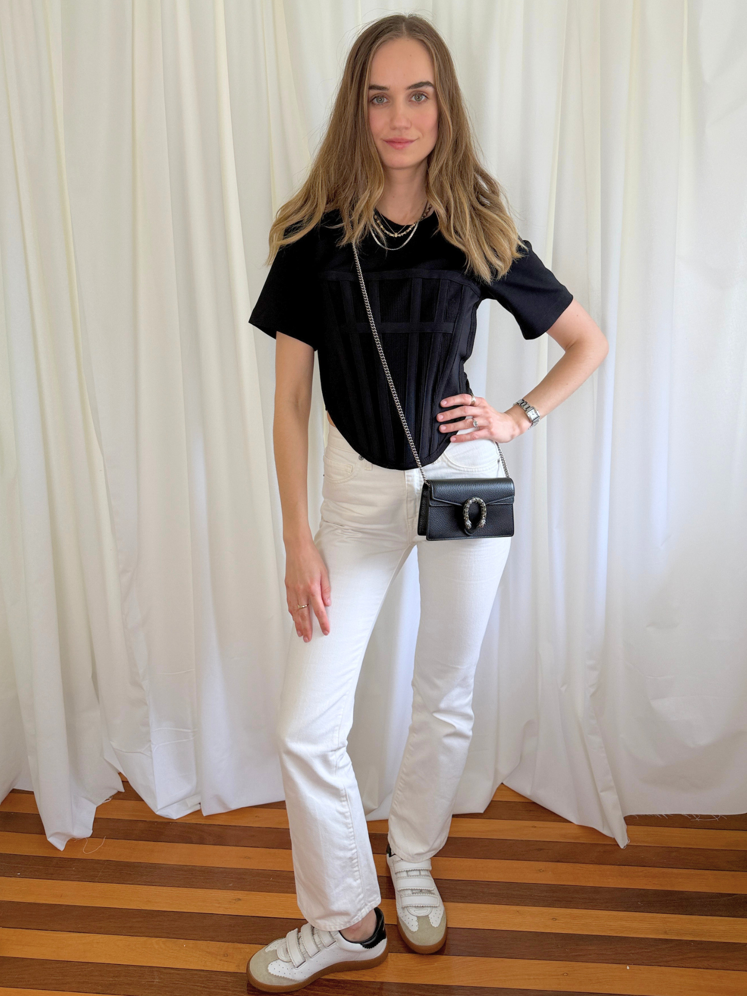 Dion Lee Corset T-shirt Black - XS
