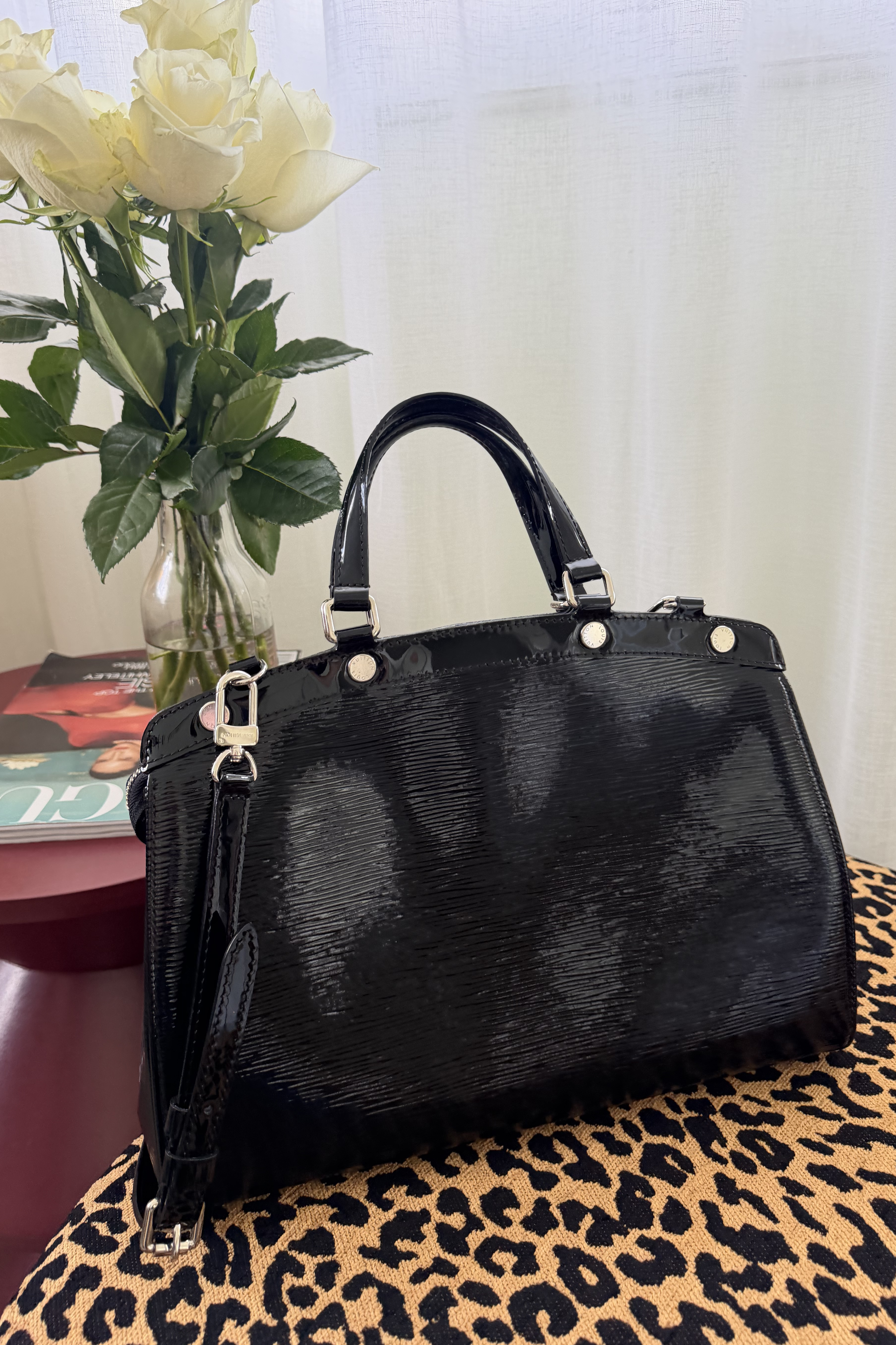 Louis Vuitton Brea MM Electric Epi Leather Bag - Noir (Black)