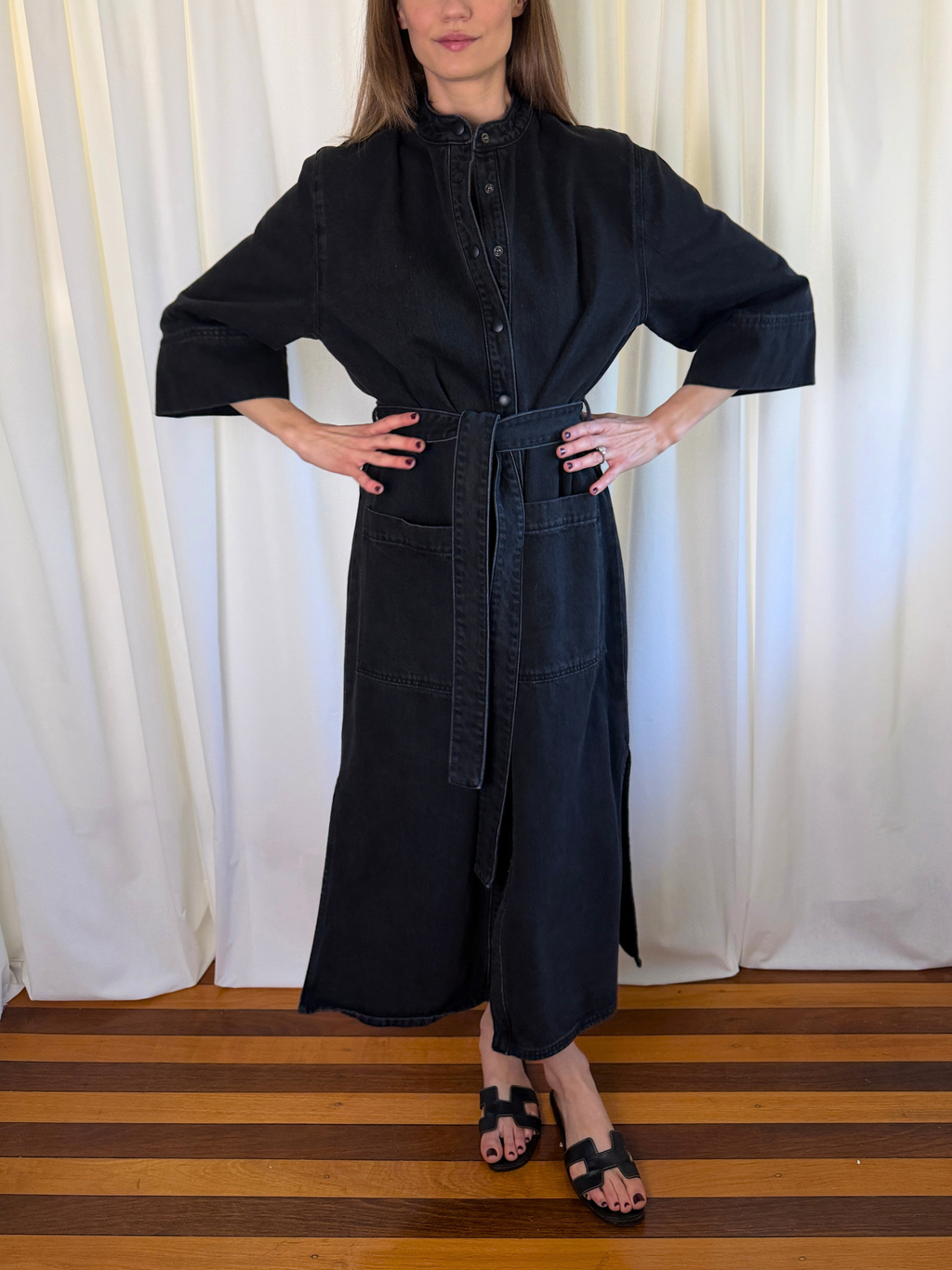 Morrison Arley Denim Shirt Dress - Size 2