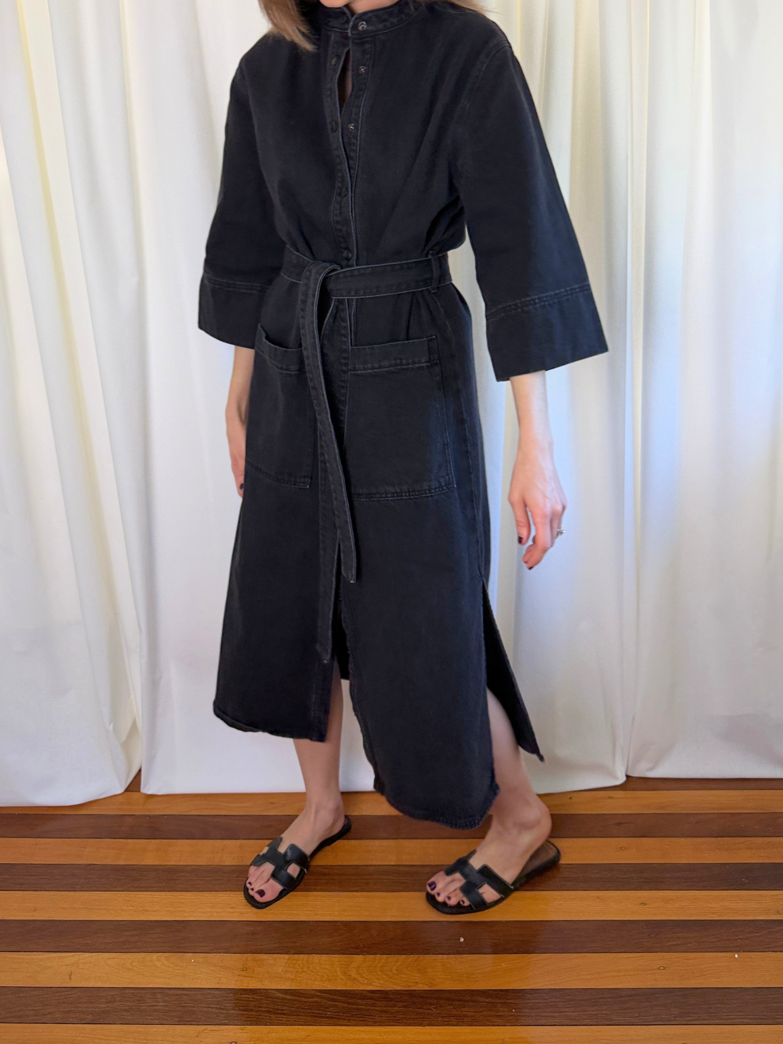 Morrison Arley Denim Shirt Dress - Size 2