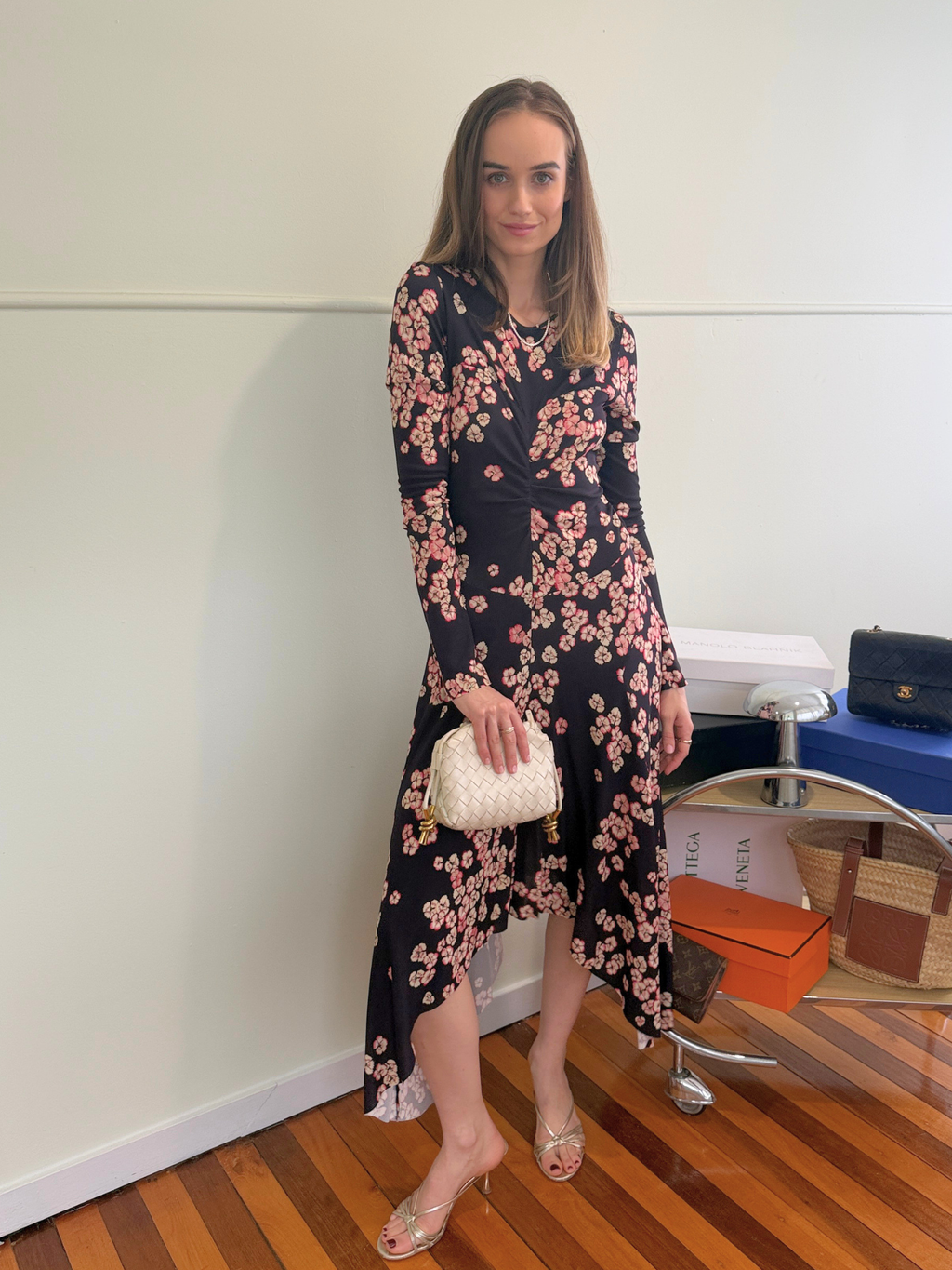 Isabel Marant Diana Cherry Blossom Dress - Size FR 38