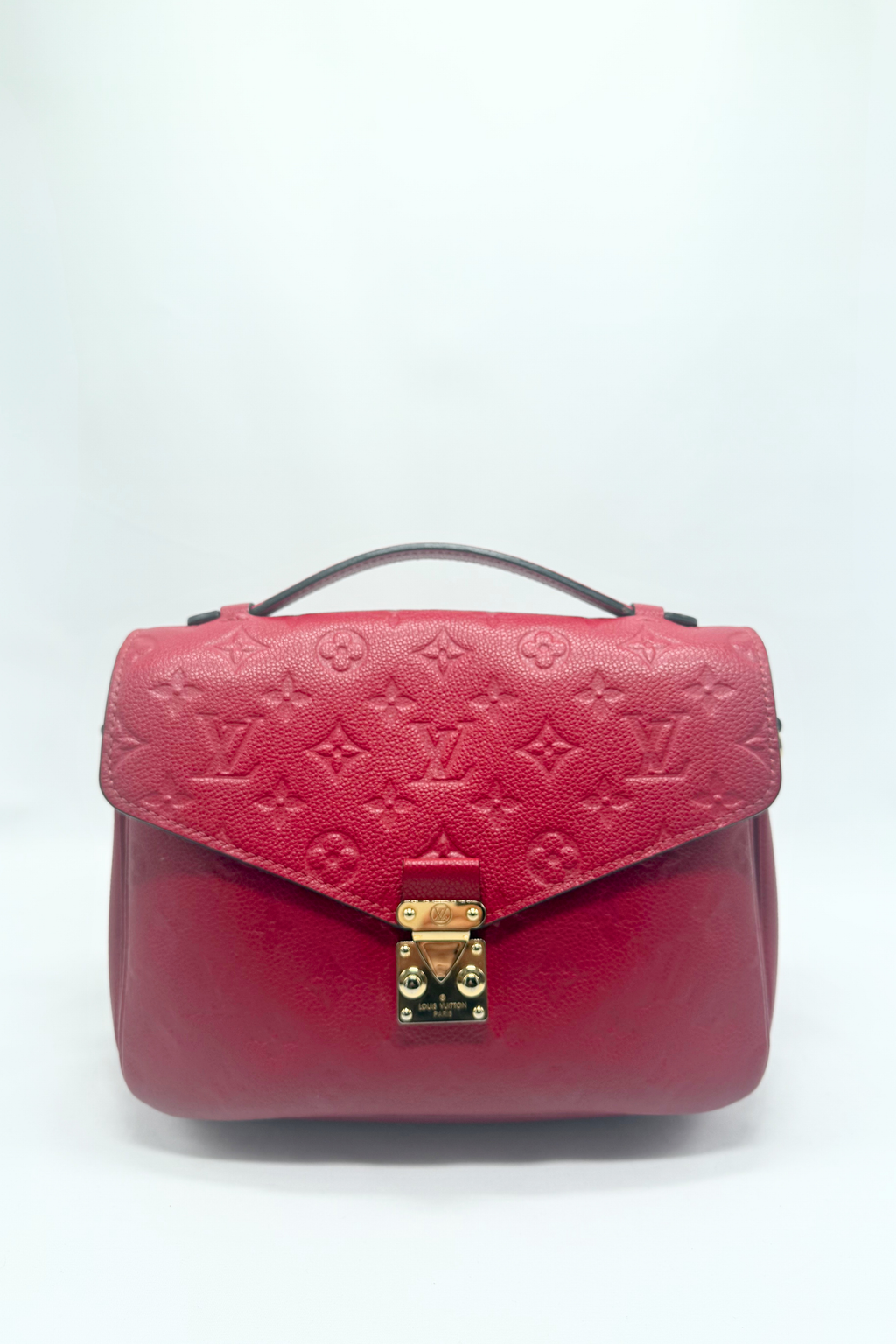 Louis Vuitton Pochette Métis Monogram Empreinte Leather Bag – Cerise