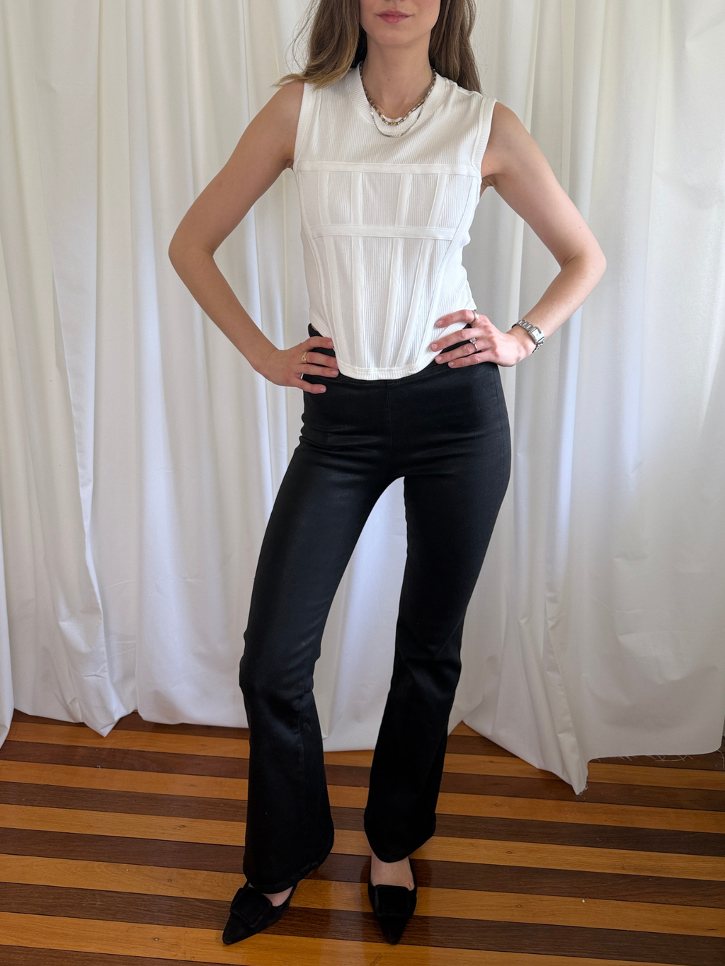 Dion Lee Corset Tank White - S