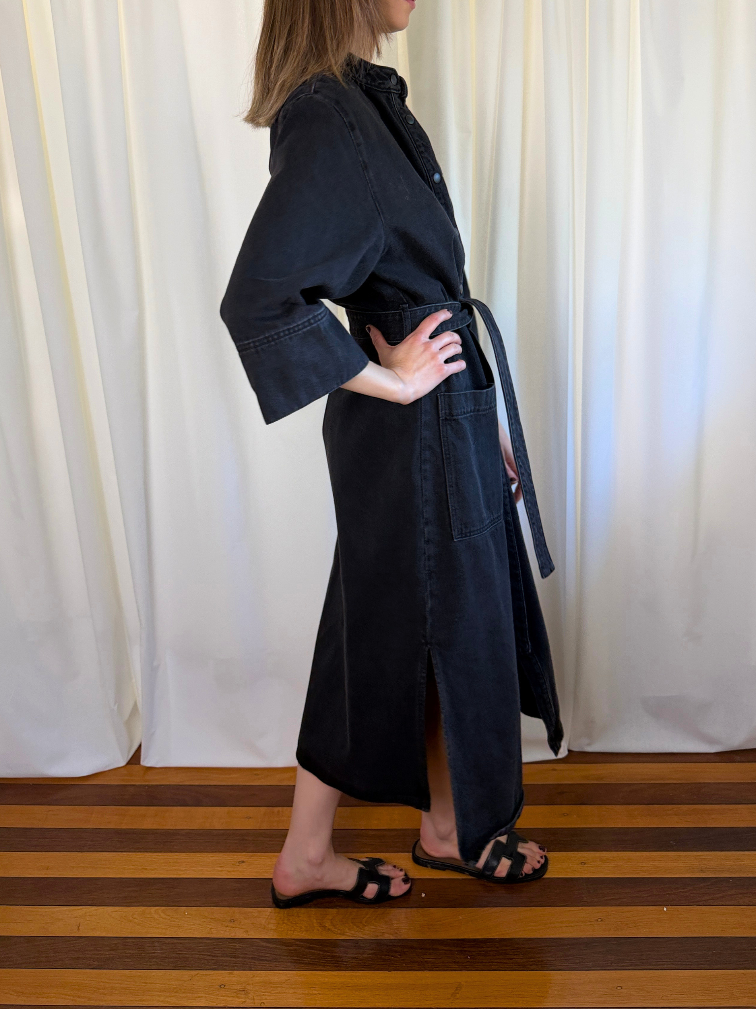 Morrison Arley Denim Shirt Dress - Size 2