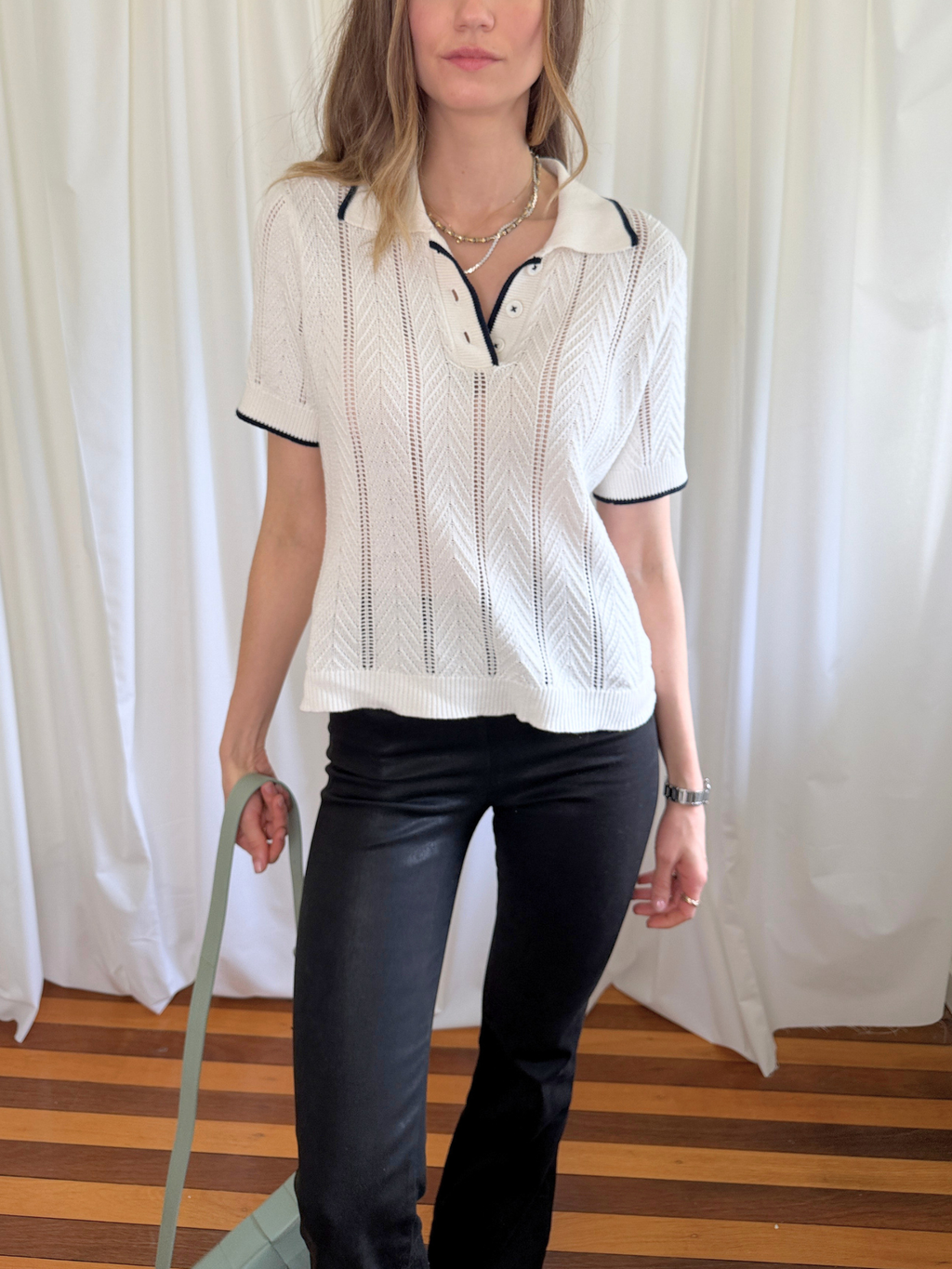 Viktoria & Woods Magnolia Polo -White - Size 2