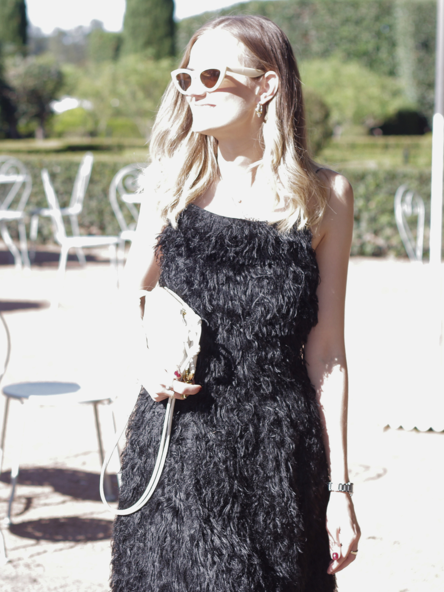 Scanlan Theodore Feathered Dress Black - Size 6