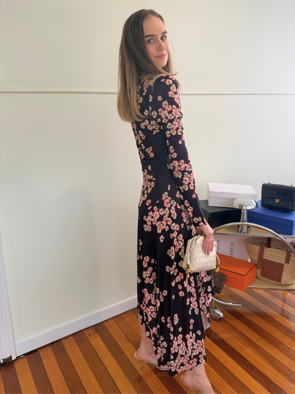 Isabel Marant Diana Cherry Blossom Dress - Size FR 38