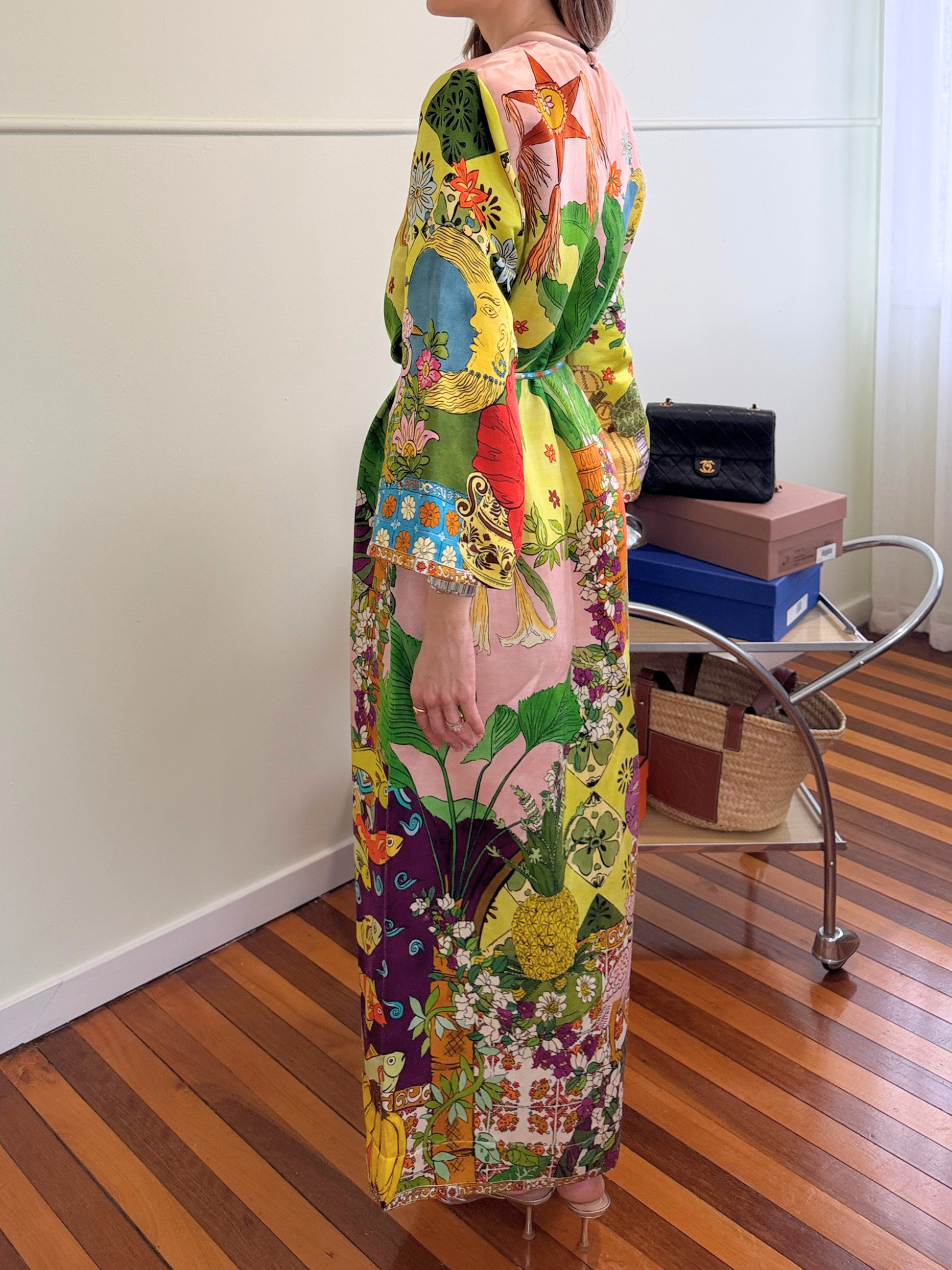 Alemais Tiger Midi Dress - Size AU 8