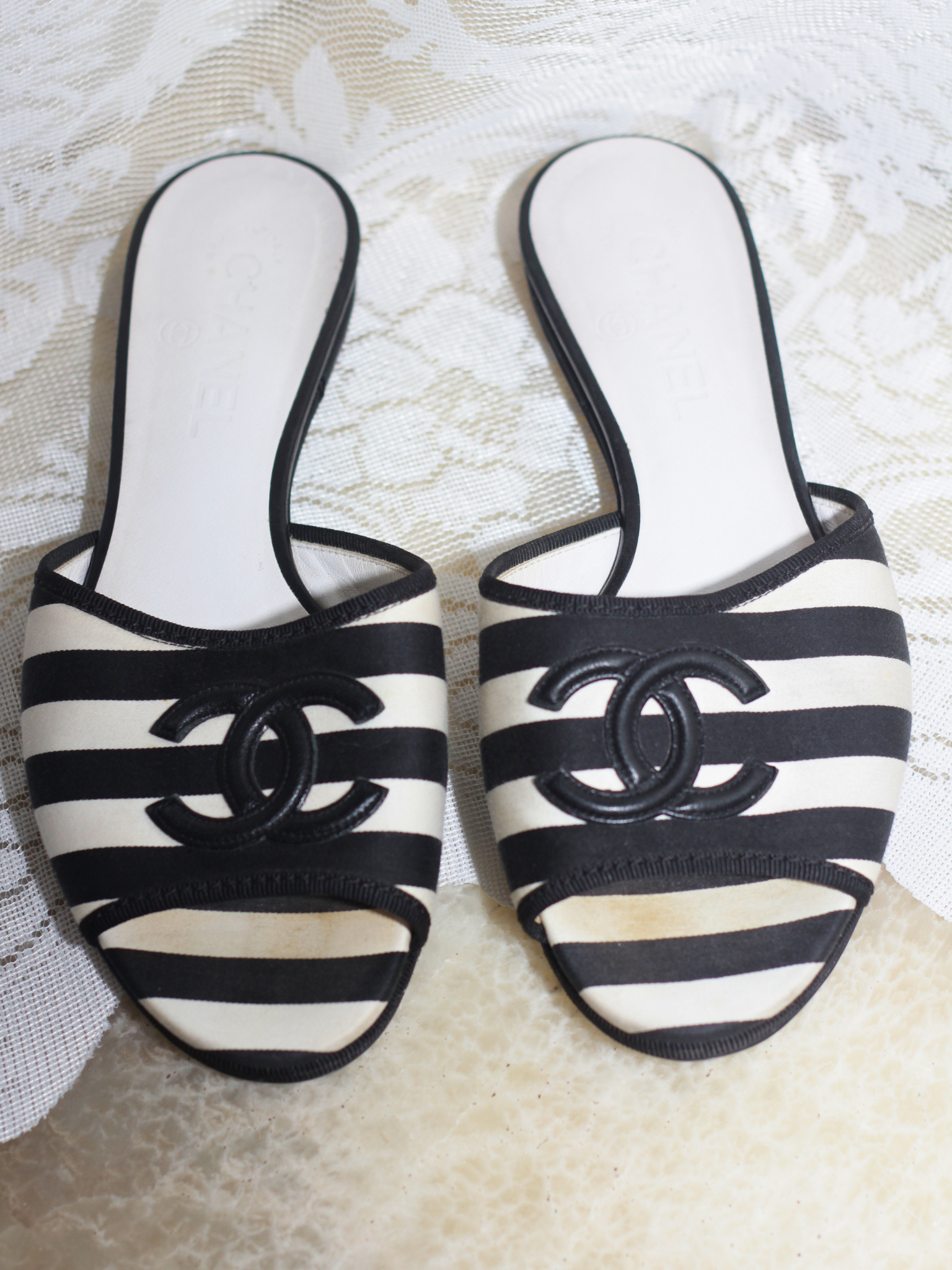 Chanel Cruise Slide Sanadals - Size 37.5