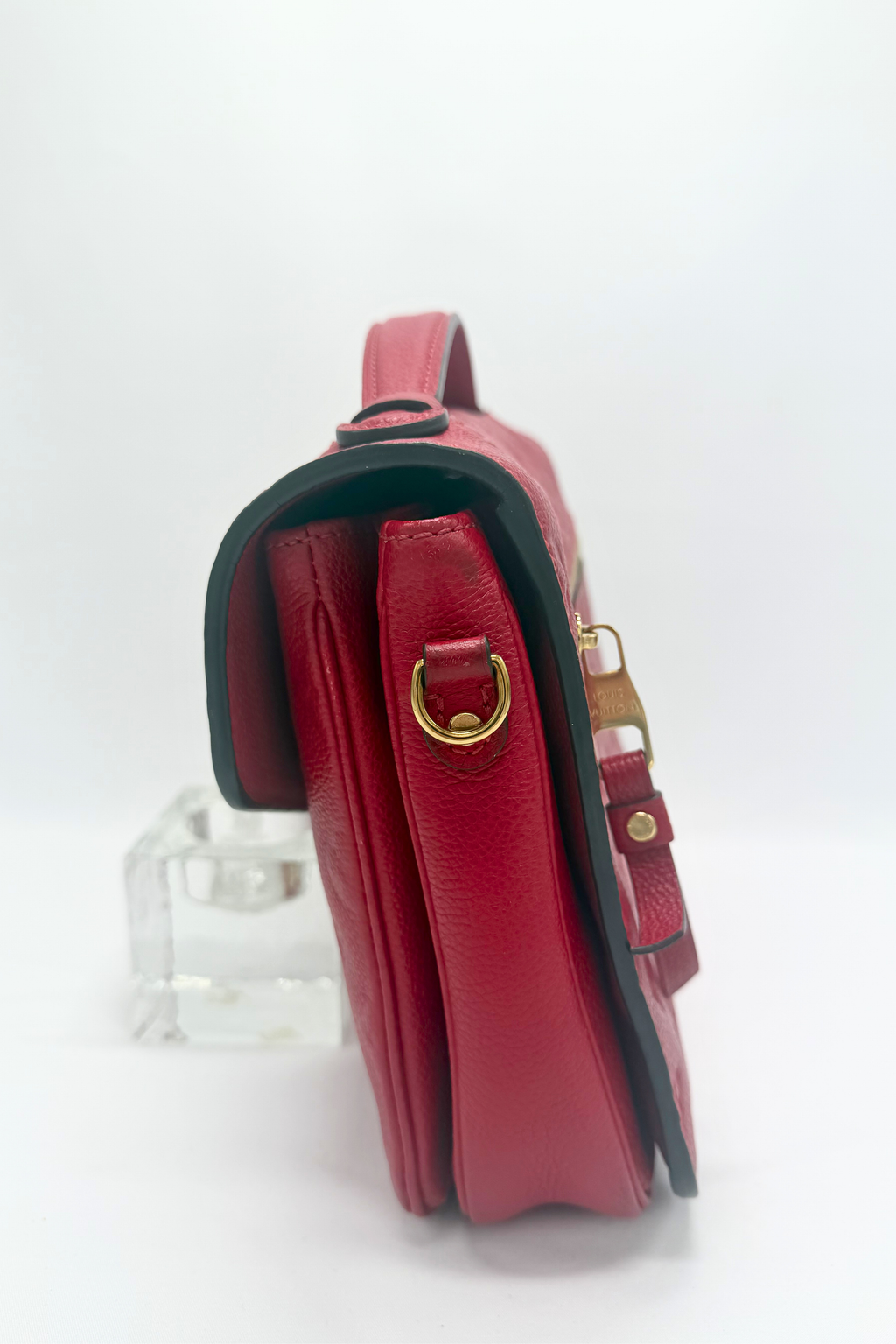 Louis Vuitton Pochette Métis Monogram Empreinte Leather Bag – Cerise