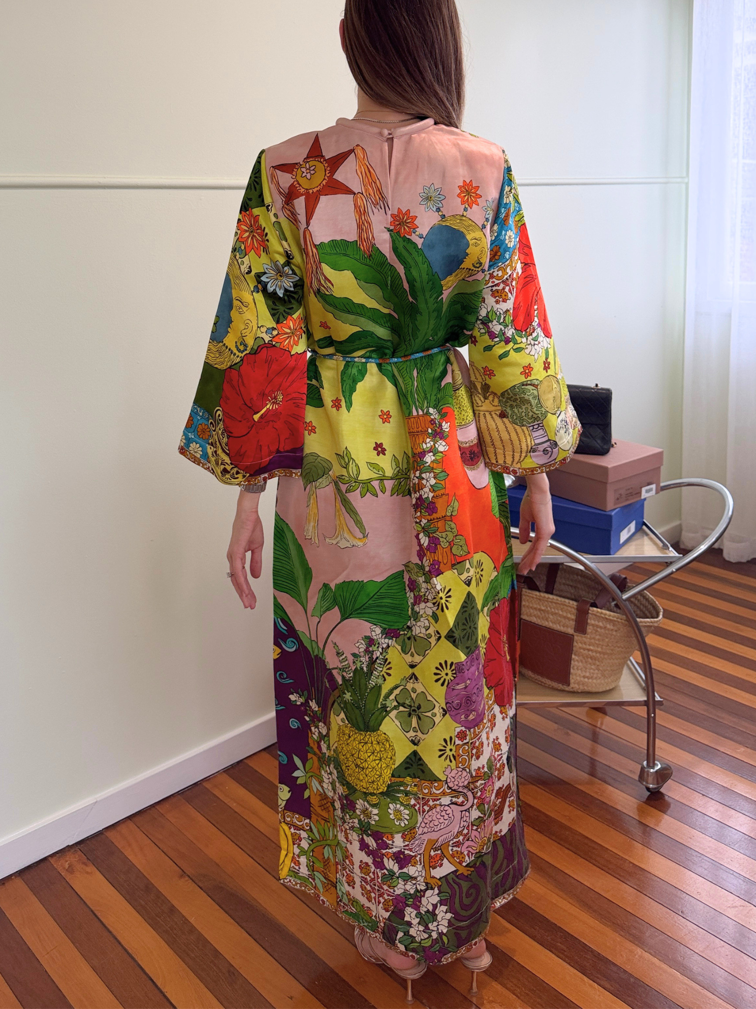 Alemais Tiger Midi Dress - Size AU 8