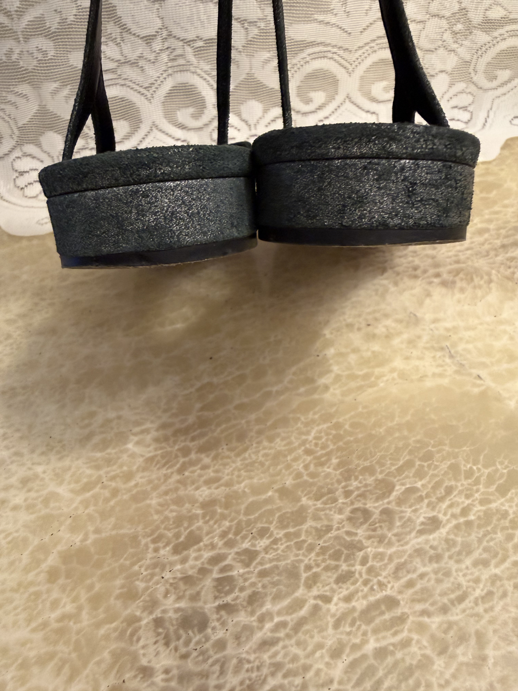 Chanel Sling Back Flat Metallic - Size 39