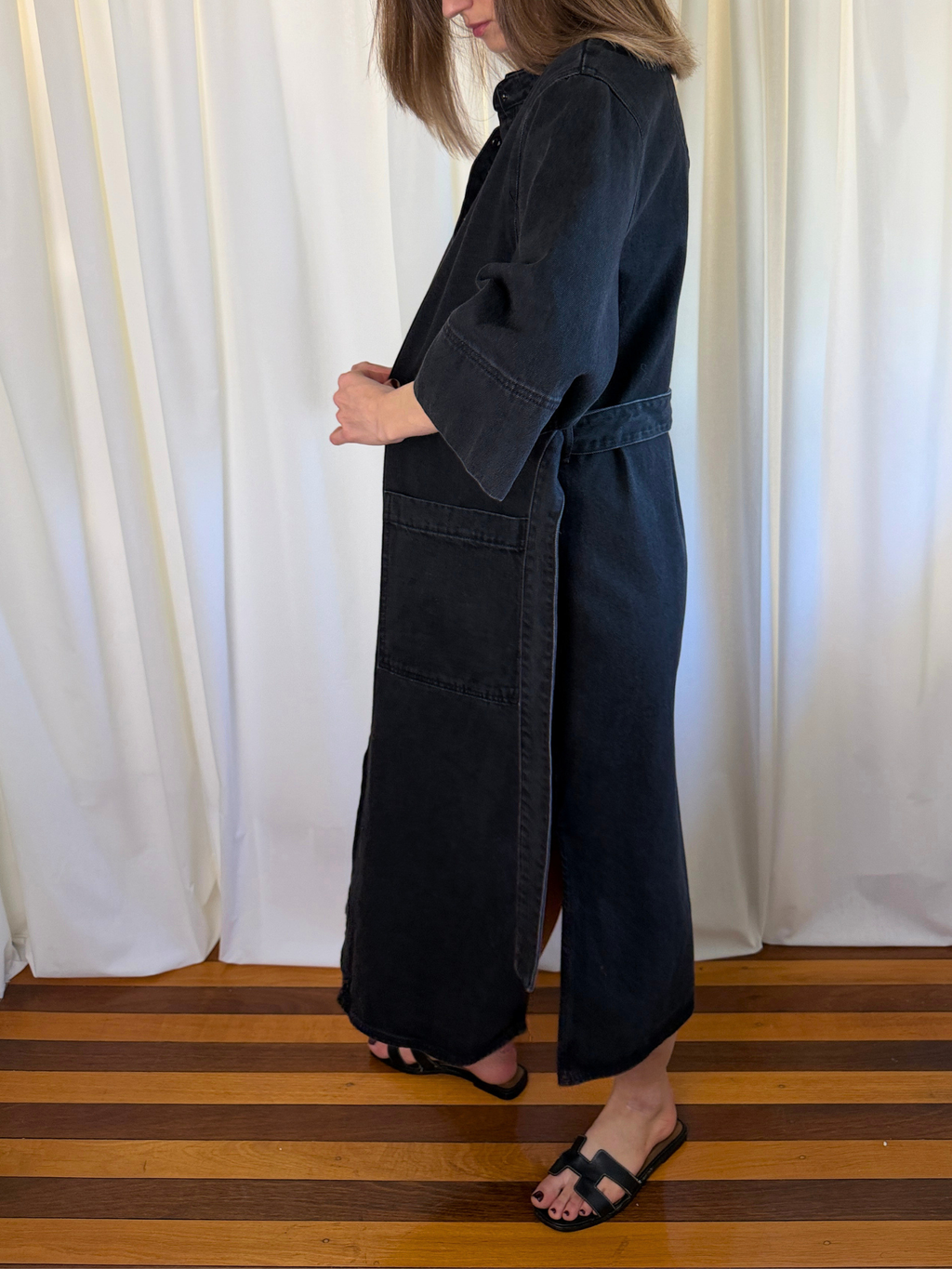Morrison Arley Denim Shirt Dress - Size 2