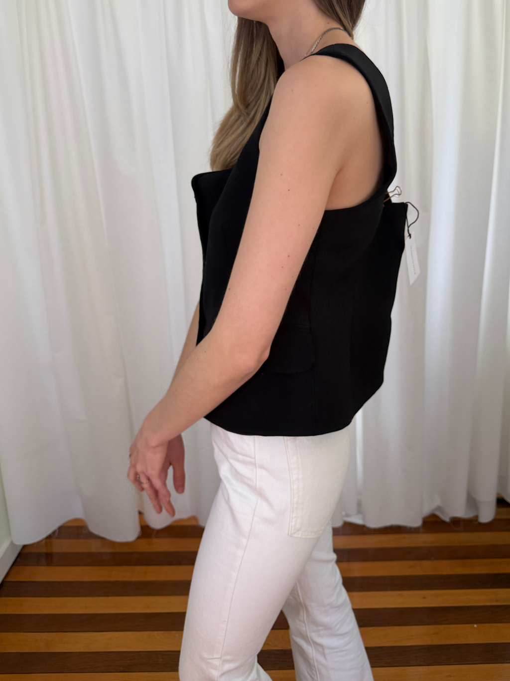 SIR. Leni Button Down Bodice – Black - Size 3 (AU 12)