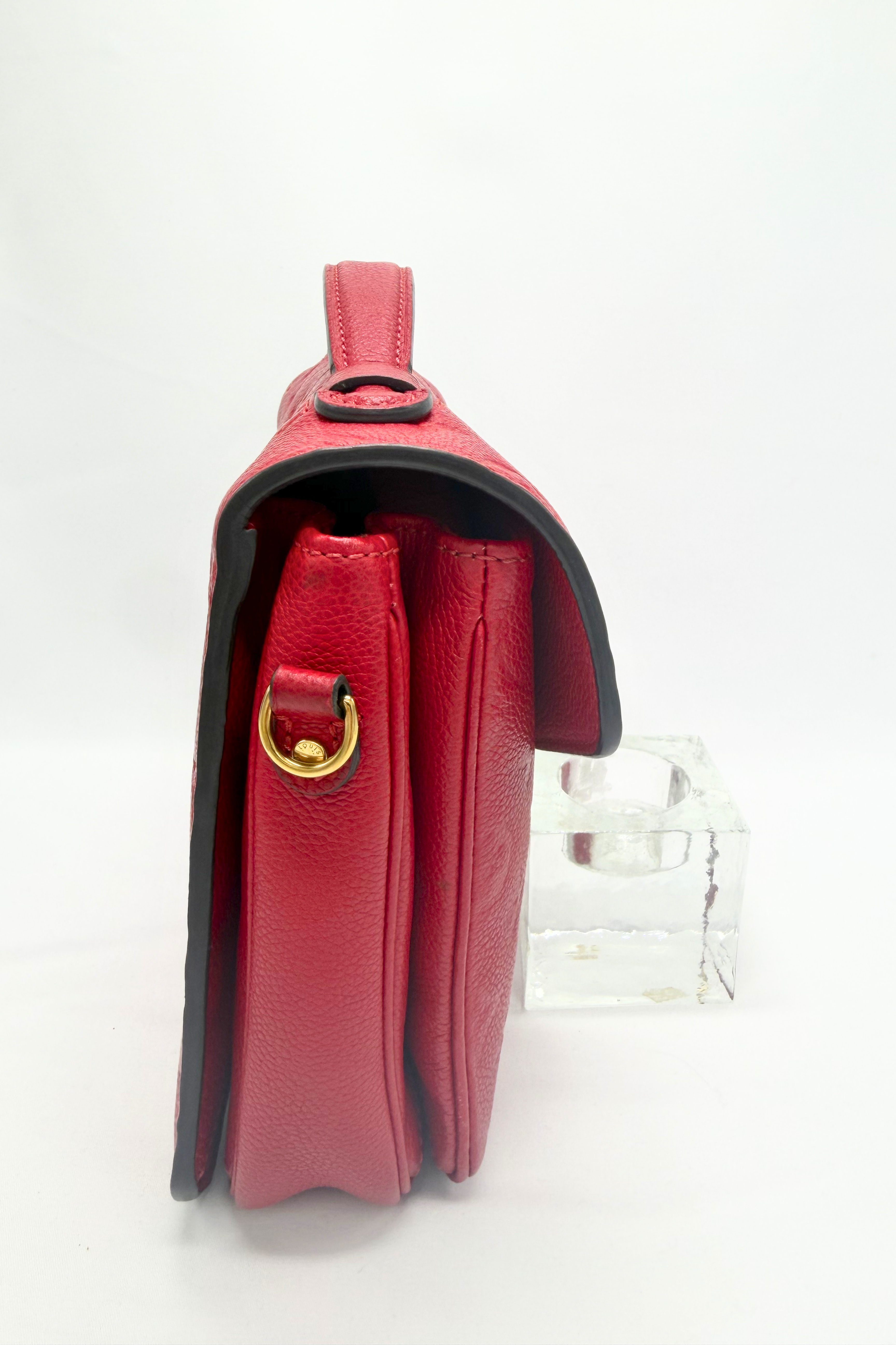 Louis Vuitton Pochette Métis Monogram Empreinte Leather Bag – Cerise