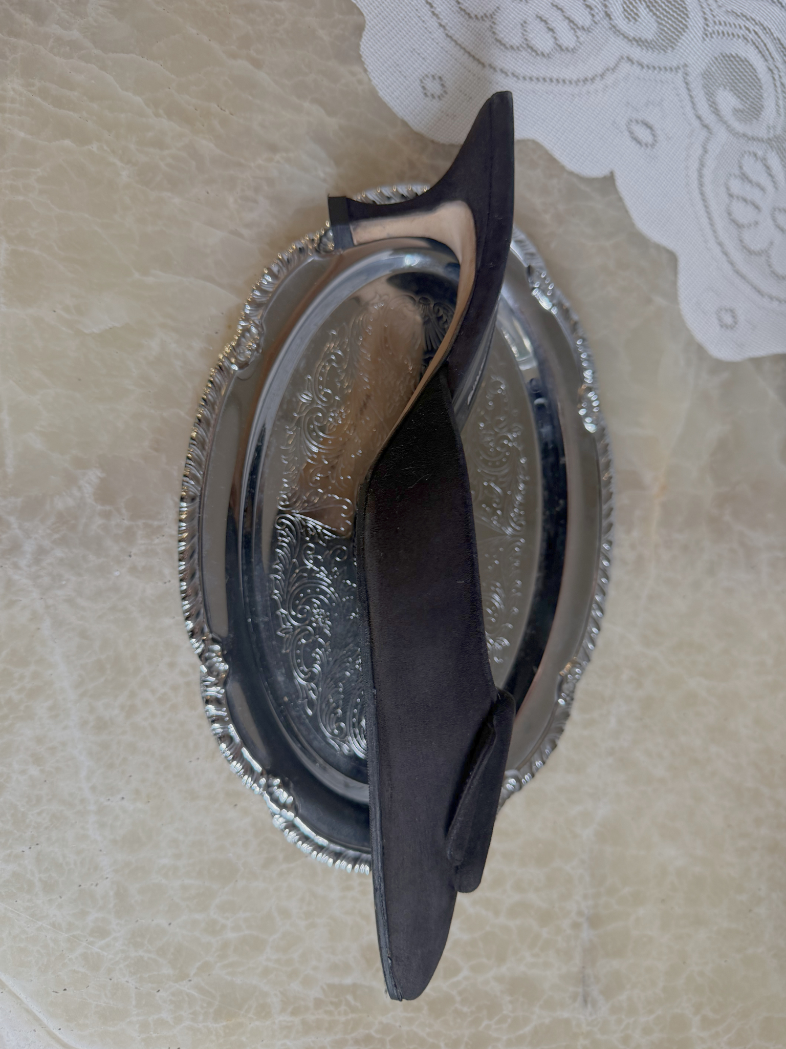 Manolo Blahnik Maysale Buckle Heel 50mm in Black - Size 40
