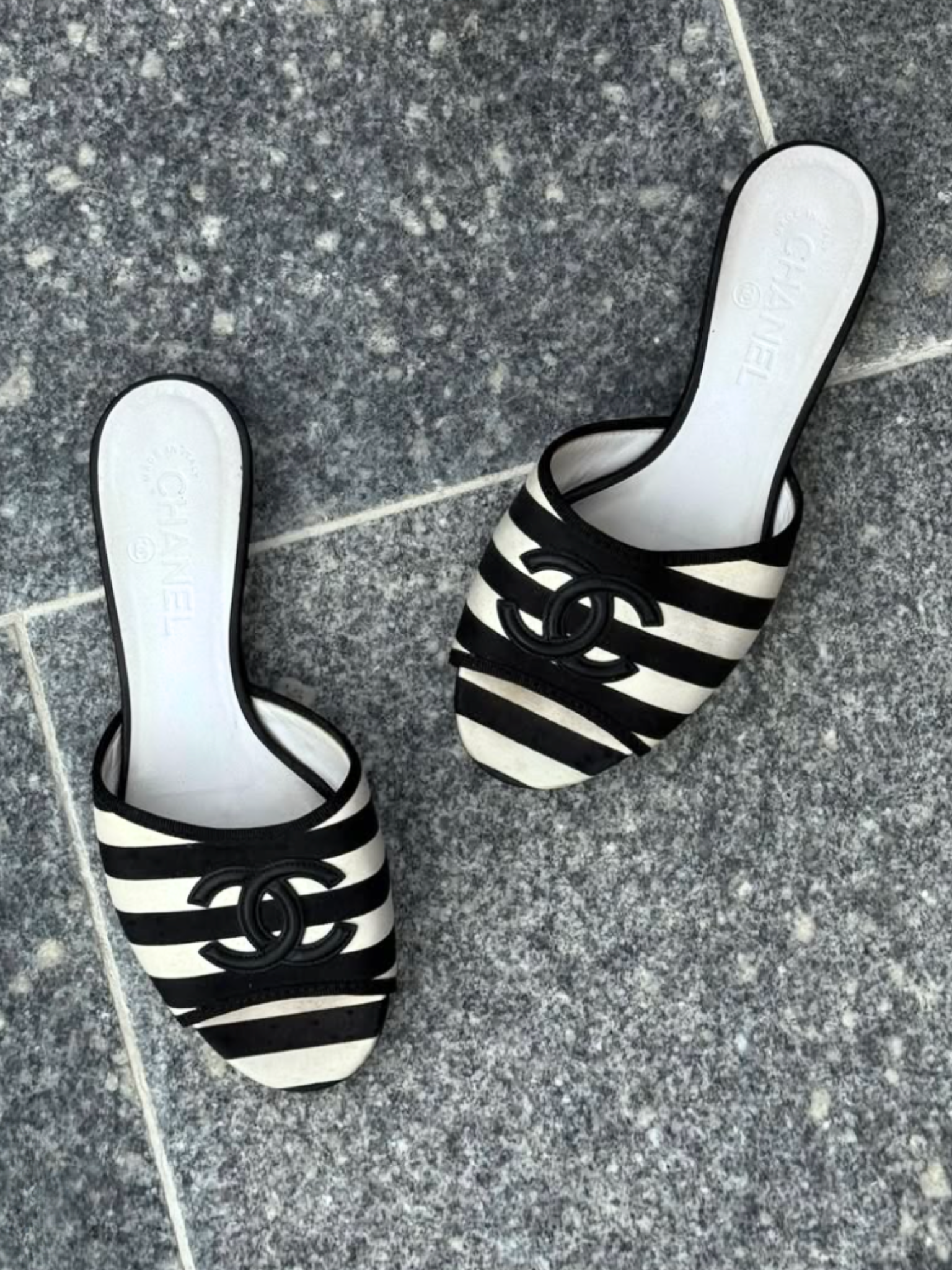 Chanel Cruise Slide Sanadals - Size 37.5