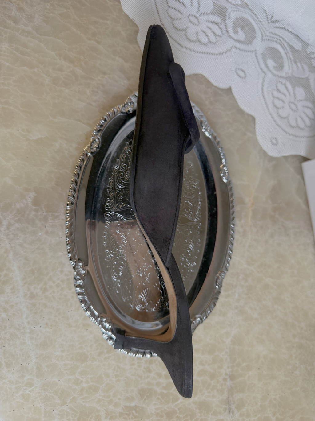 Manolo Blahnik Maysale Buckle Heel 50mm in Black - Size 40