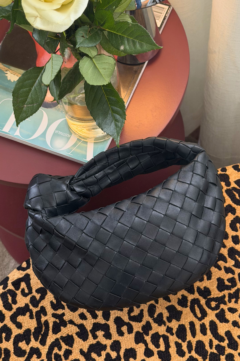 Bottega Veneta Mini Jodie Bag - Black