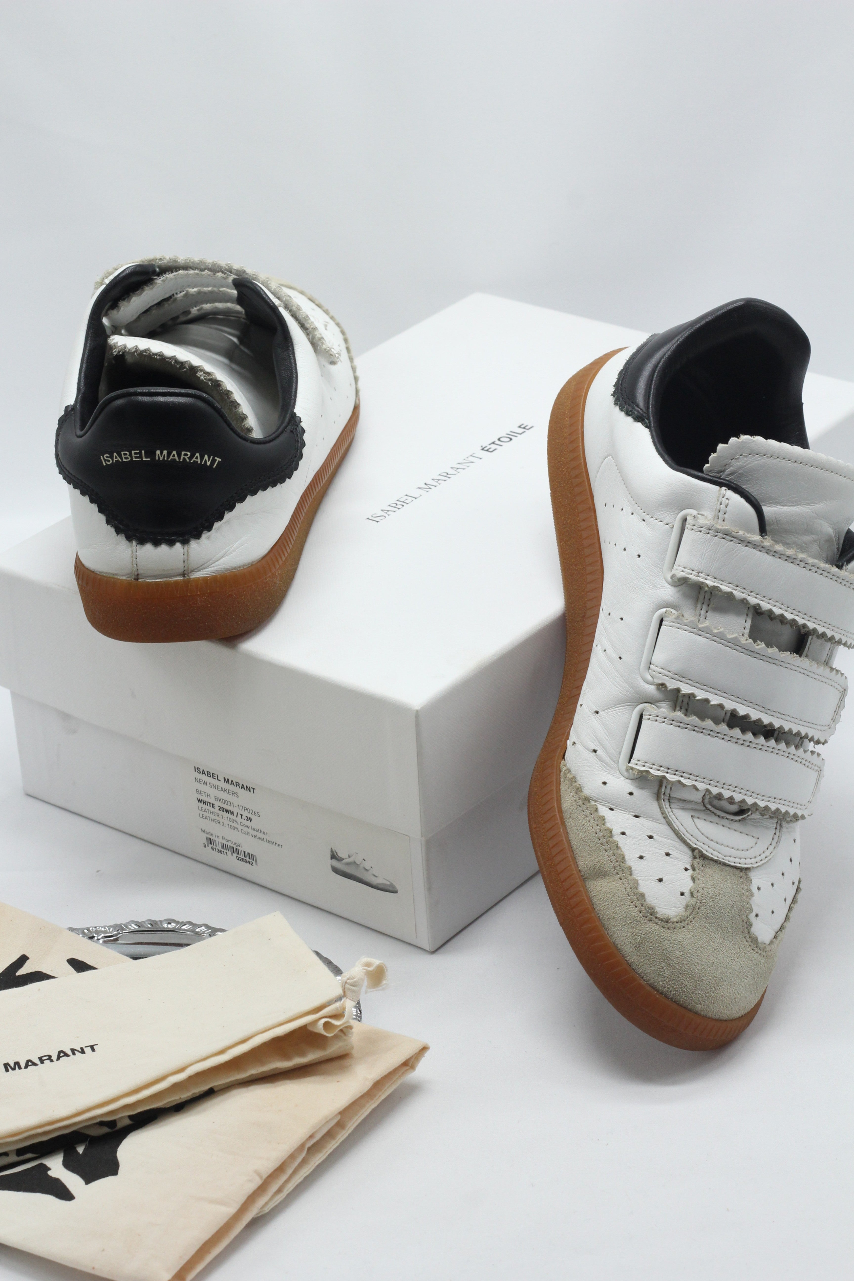 Isabel Marant Beth Strap Sneaker - Size 39