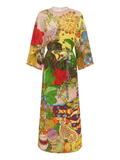 Alemais Tiger Midi Dress - Size AU 8