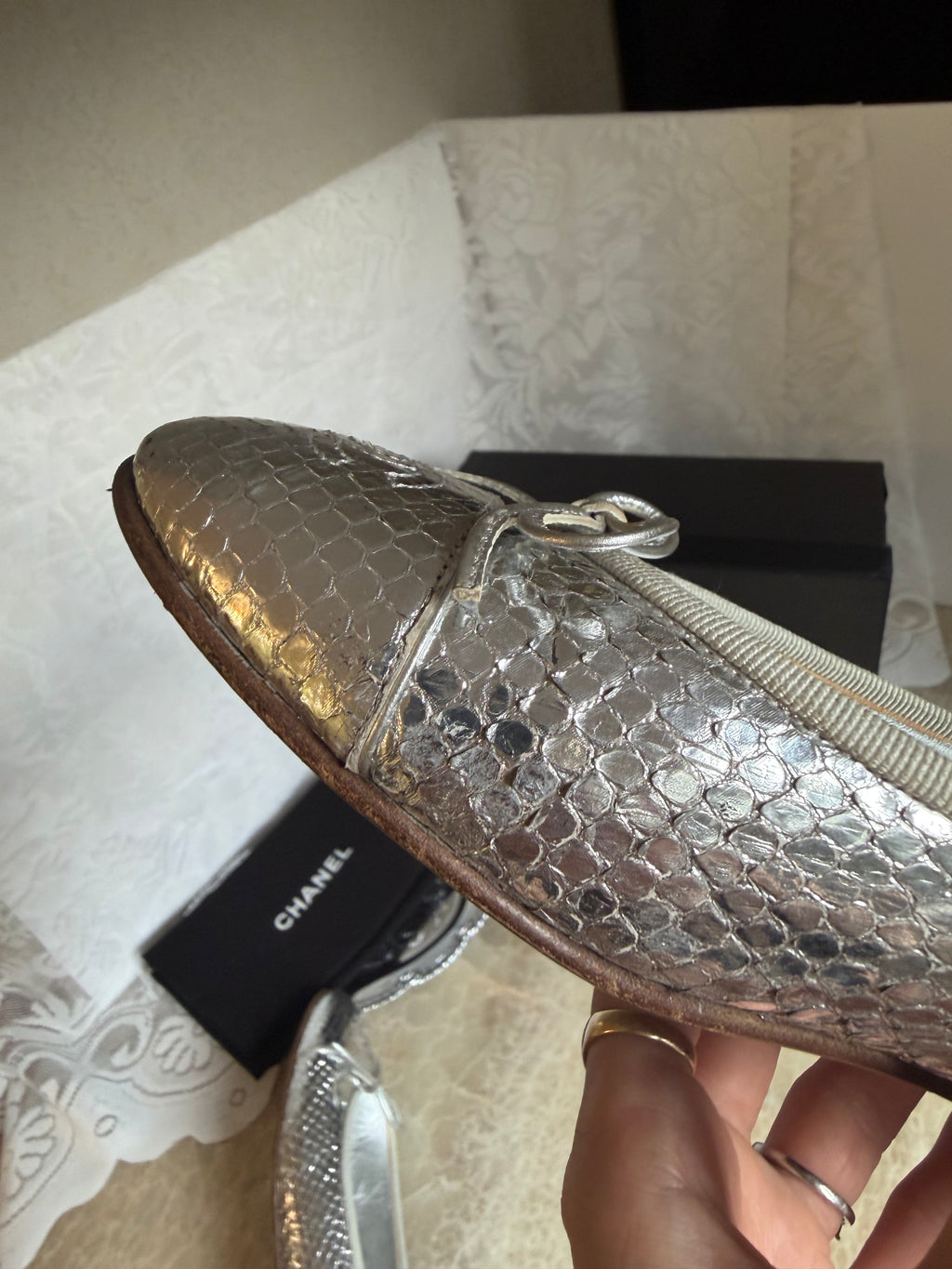 Chanel Python Ballet flats - Size 38.5