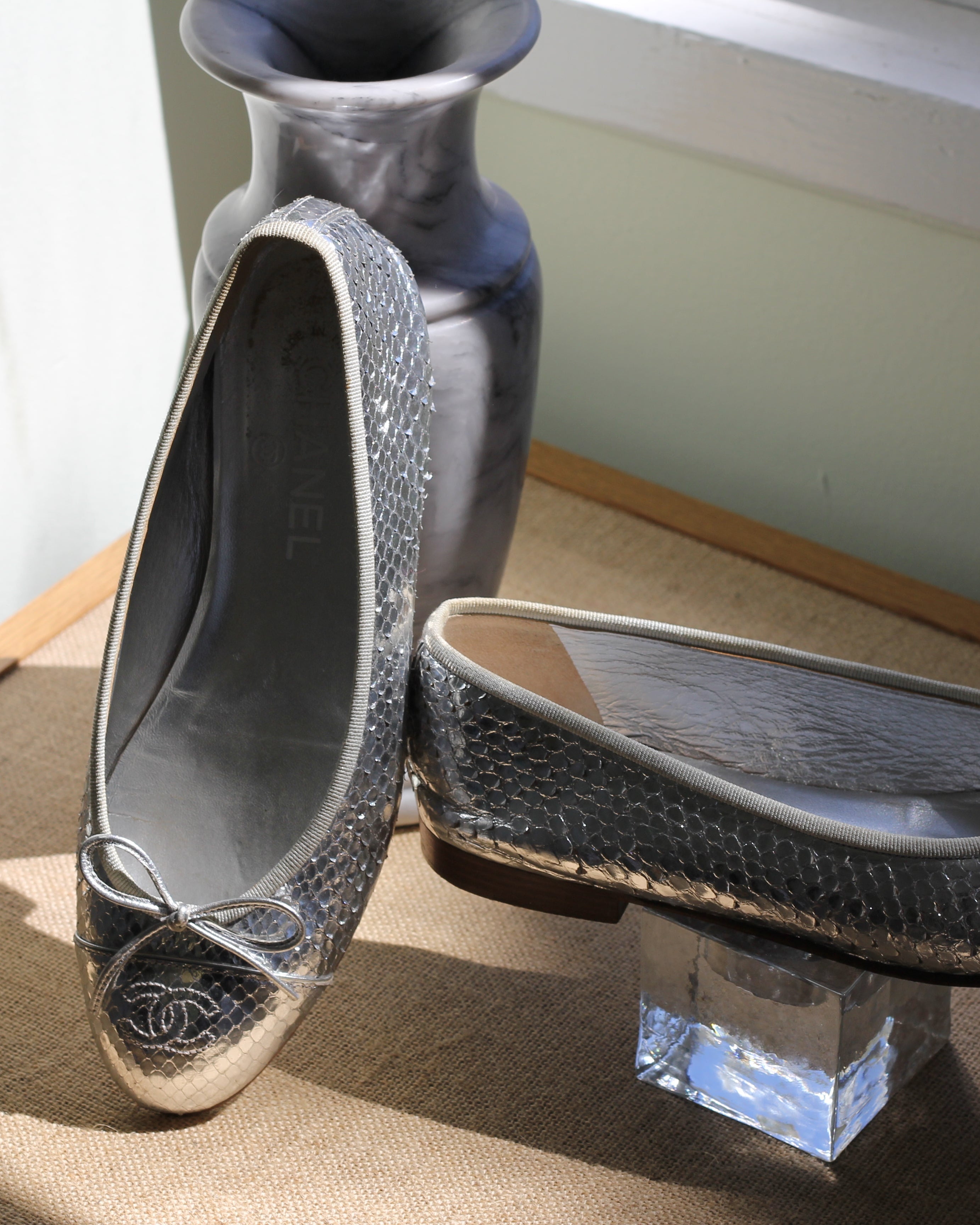 Chanel Python Ballet flats - Size 38.5