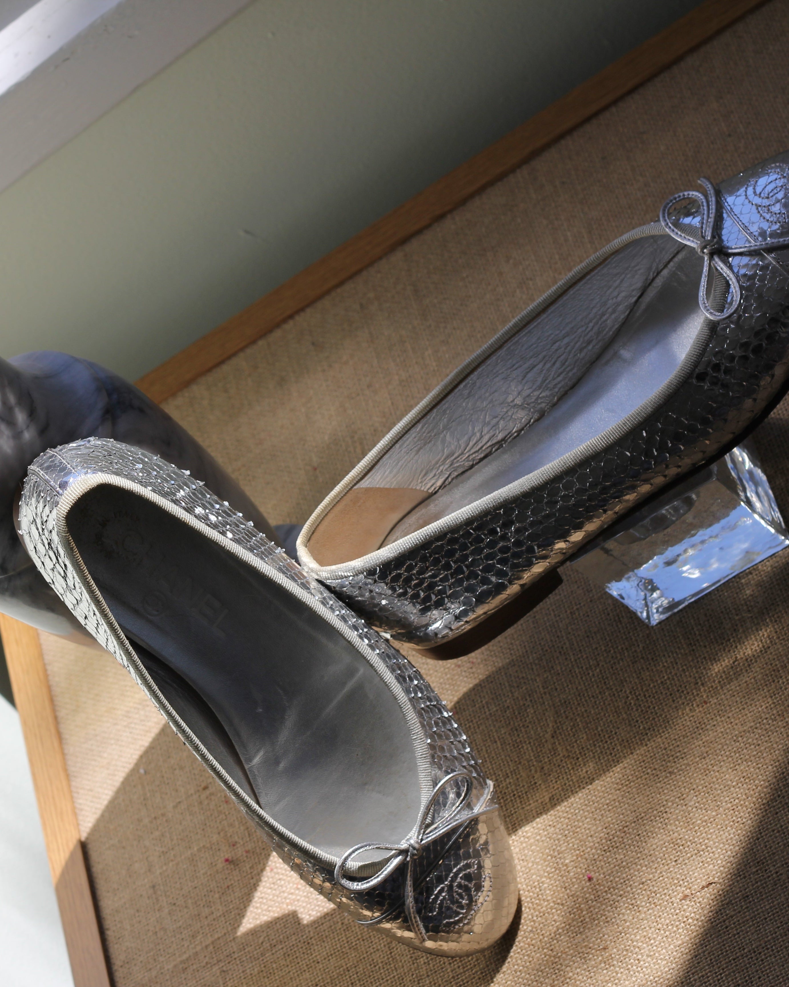 Chanel Python Ballet flats - Size 38.5