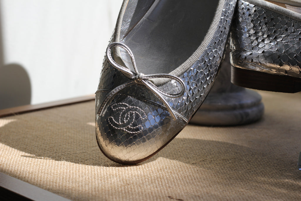 Chanel Python Ballet flats - Size 38.5