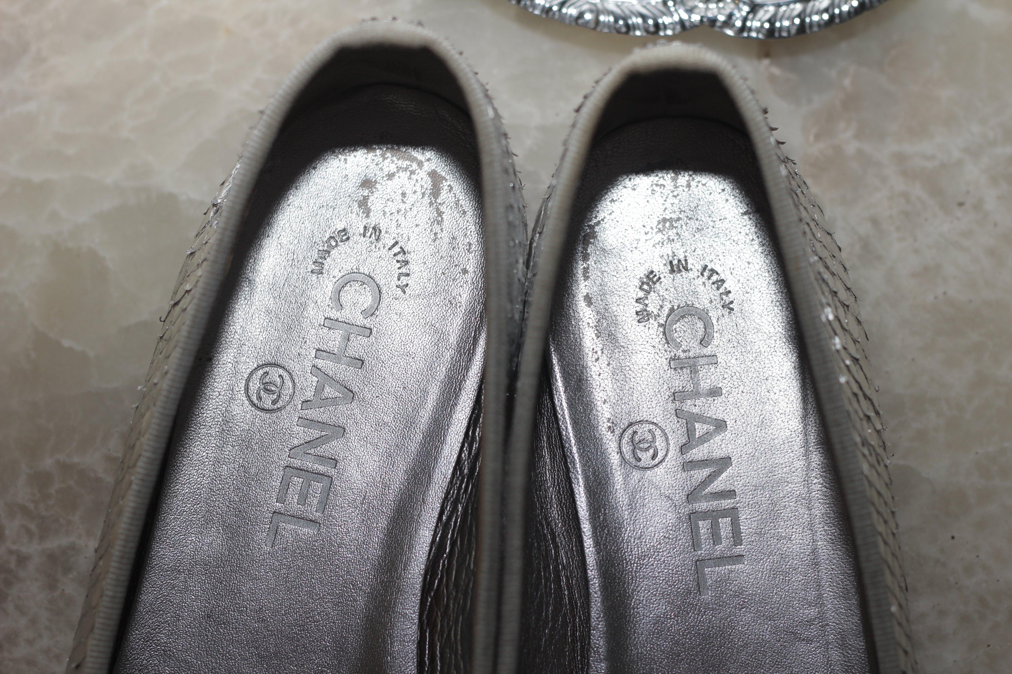 Chanel Python Ballet flats - Size 38.5