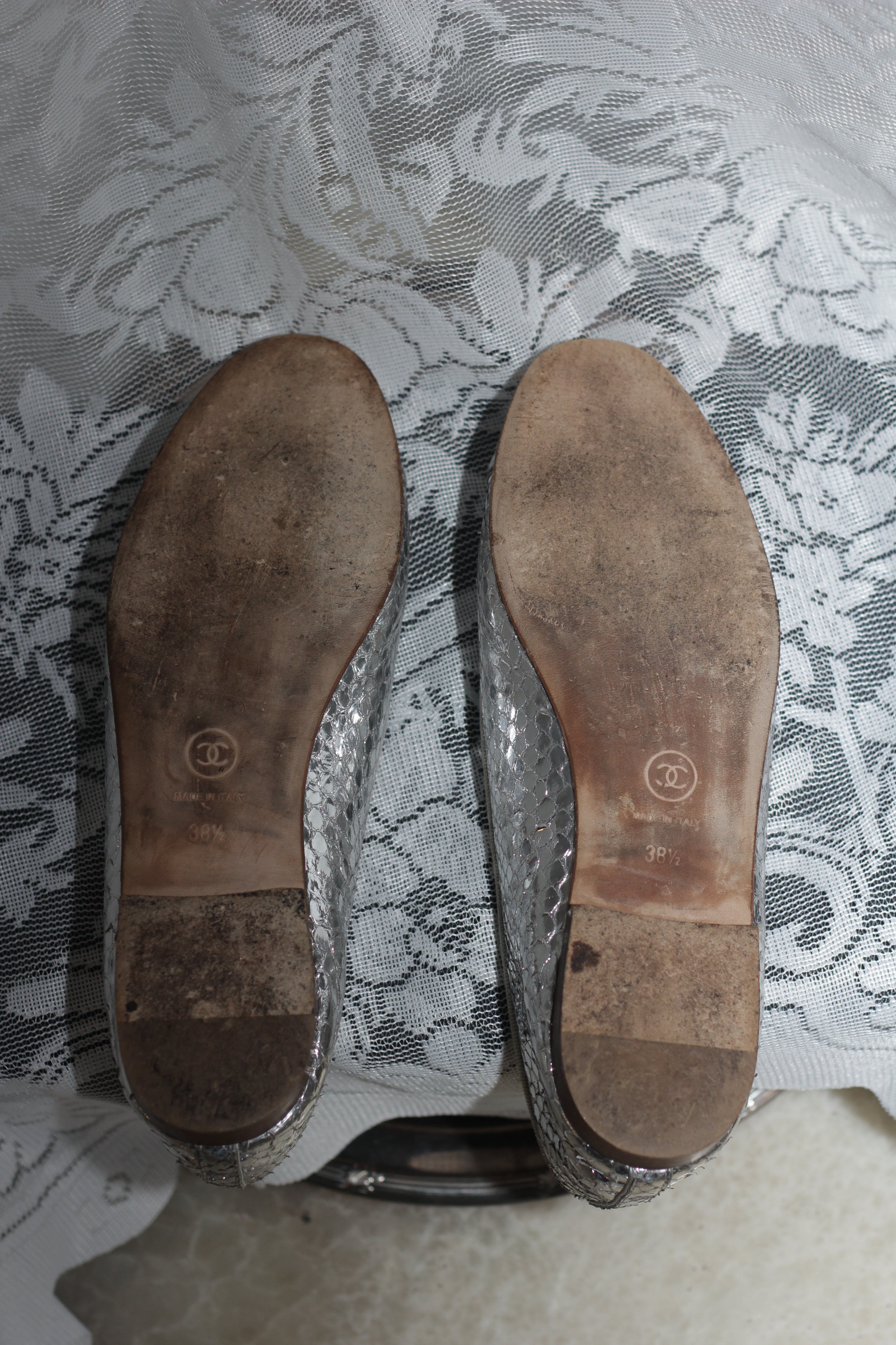 Chanel Python Ballet flats - Size 38.5