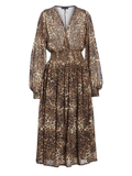 Nili Lotan Brienne Dress In Leopard Print - Size XS