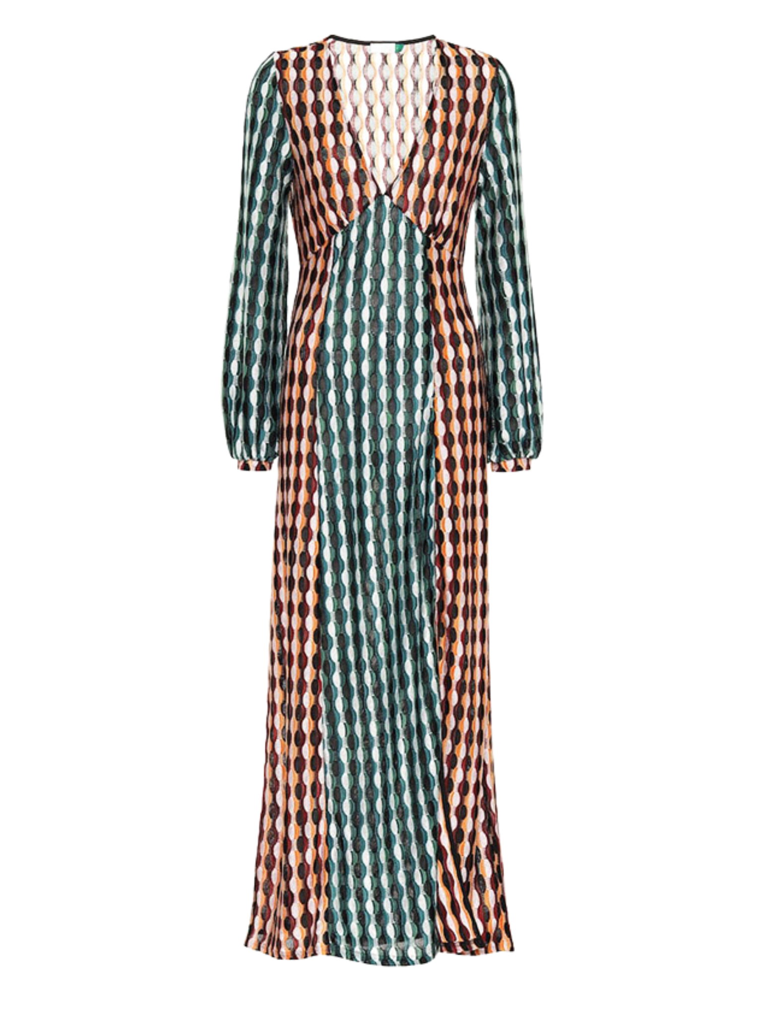 Rixo Phoebe Knit Maxi Multicolour Dress - Size XS