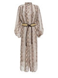 Zimmermann Bellitude Batwing Snake-Print Dress - Size 1