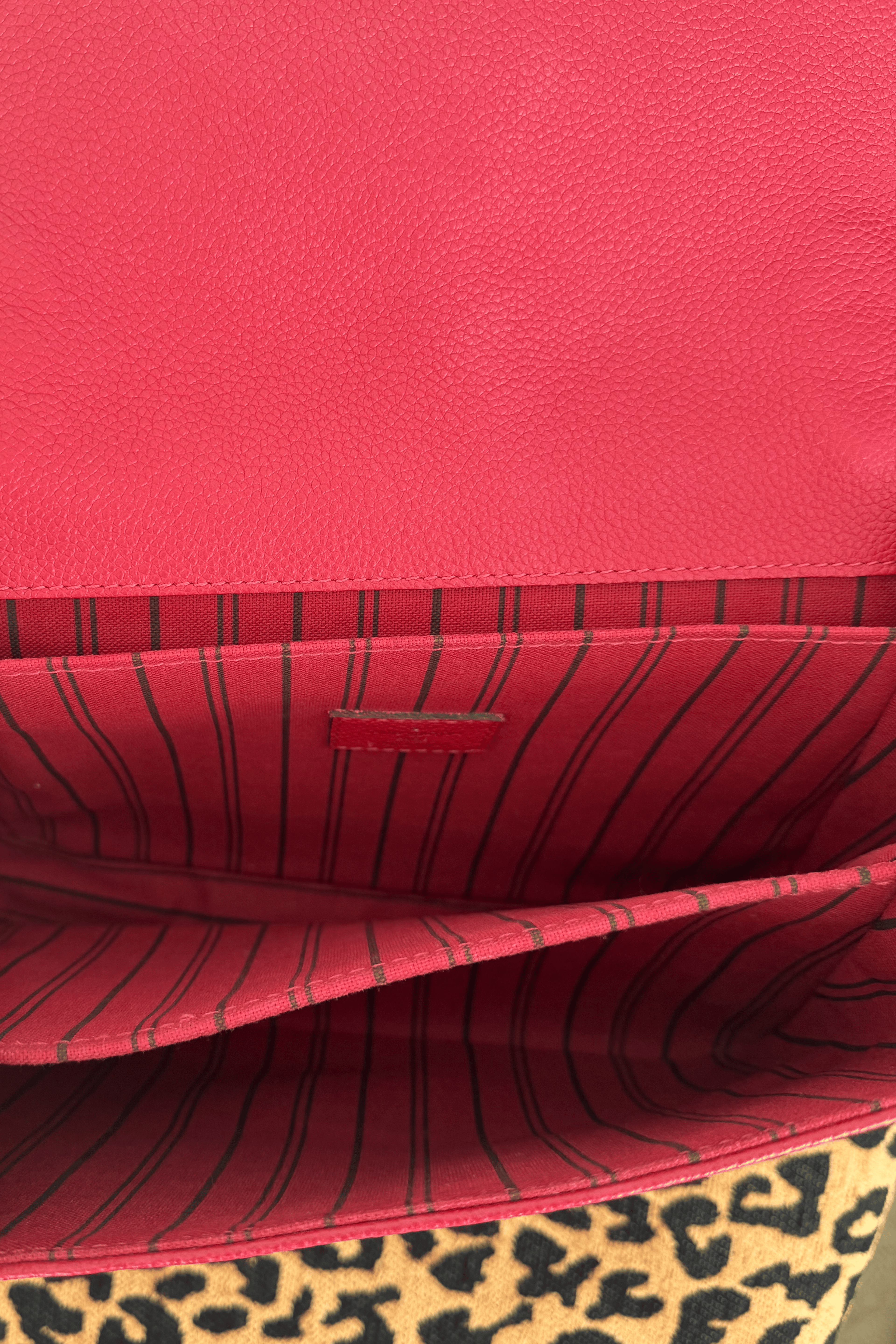 Louis Vuitton Pochette Métis Monogram Empreinte Leather Bag – Cerise