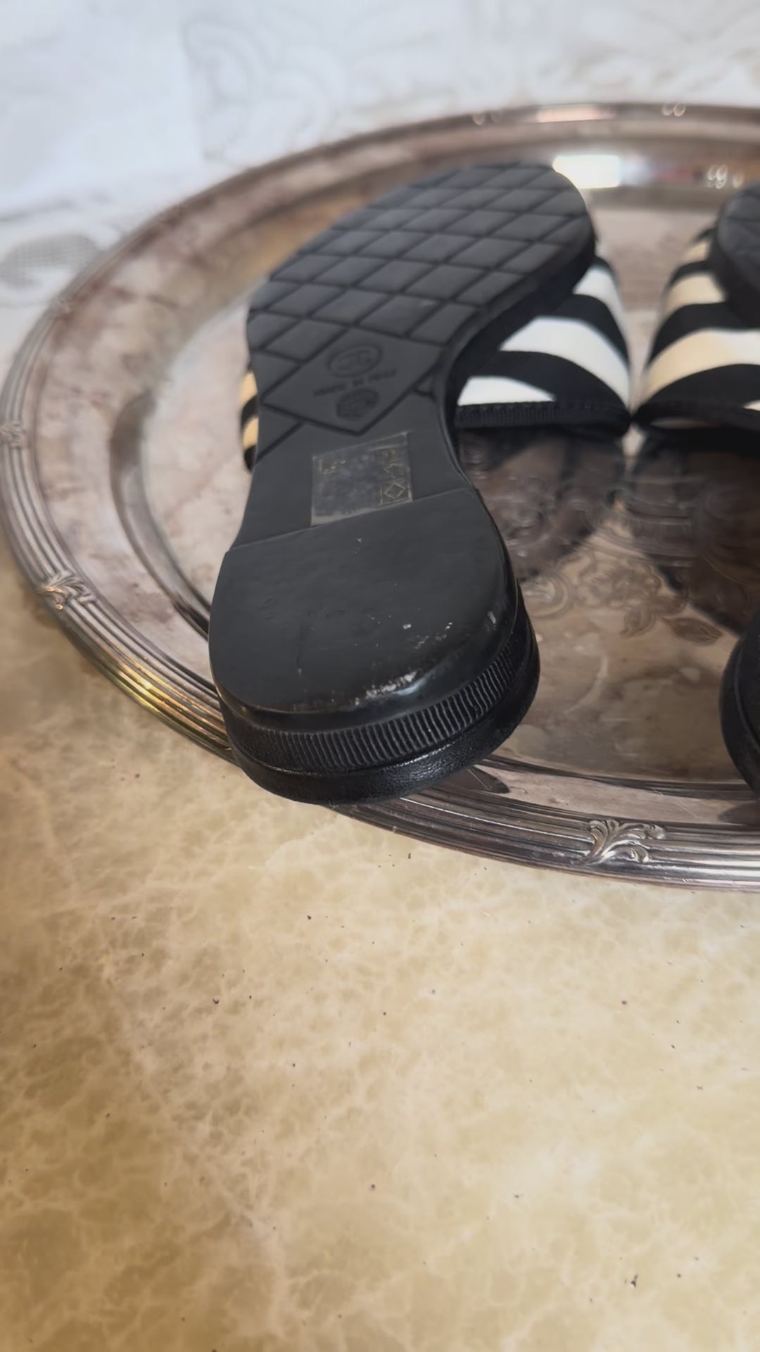 Chanel Cruise Slide Sanadals - Size 37.5