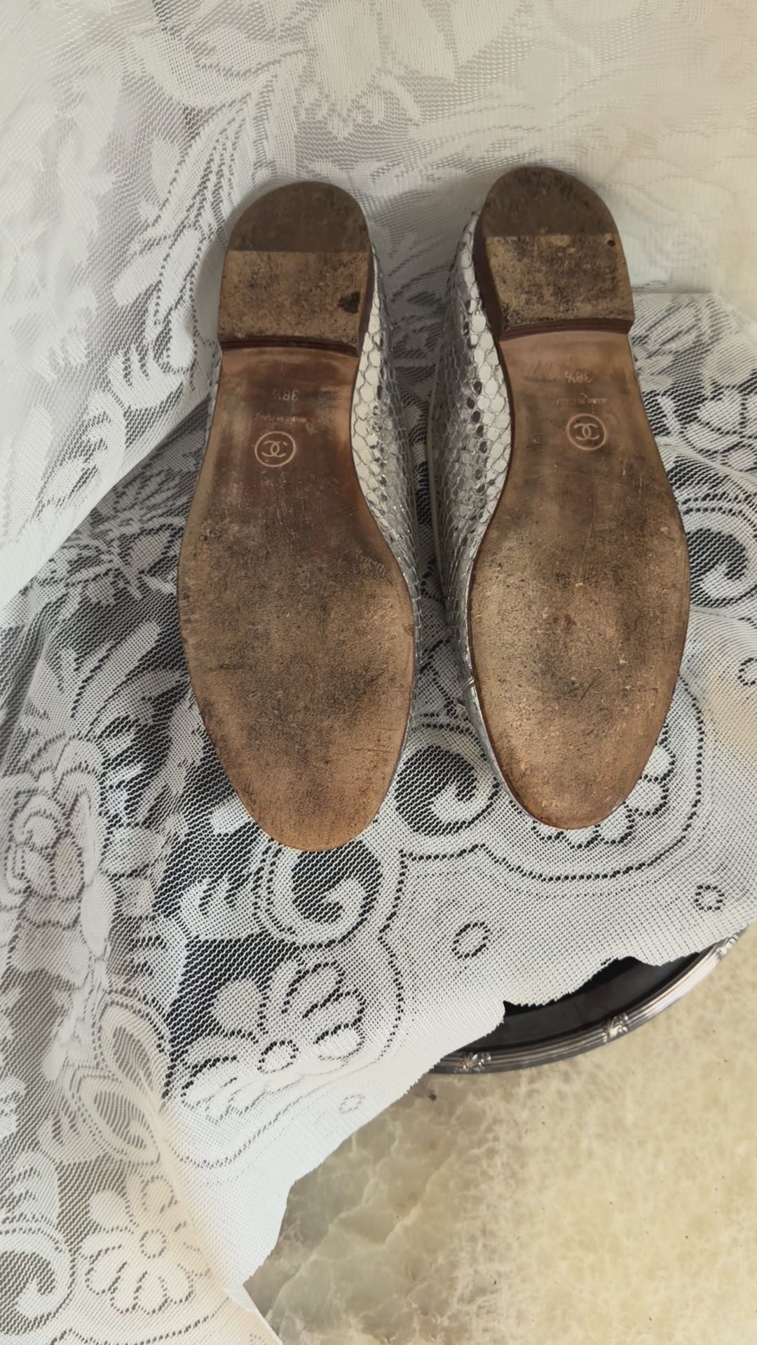 Chanel Python Ballet flats - Size 38.5